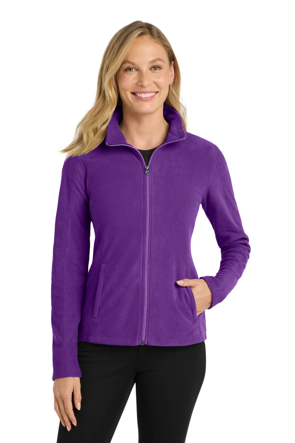 Port Authority Women's Microfleece Jacket. in Amethyst Purple