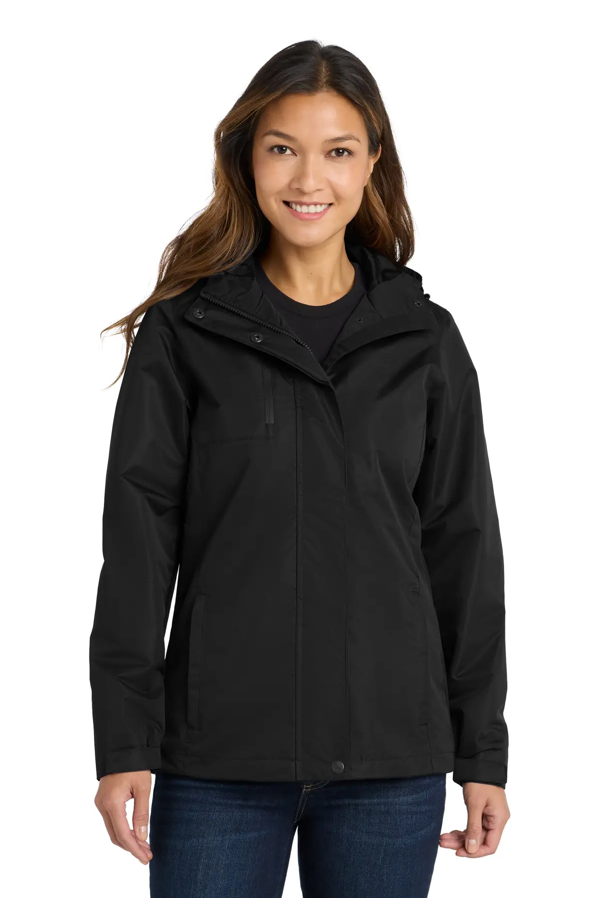 Port Authority Women's All-Conditions Jacket. in Black