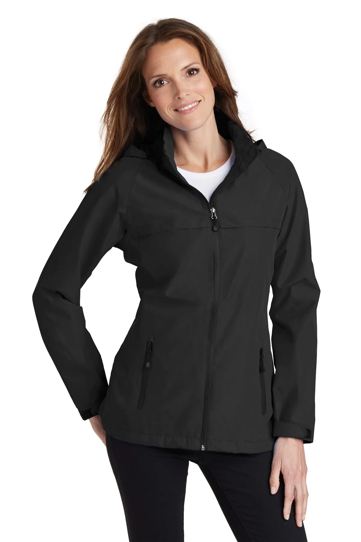 Port Authority Women's Torrent Waterproof Jacket. in Black