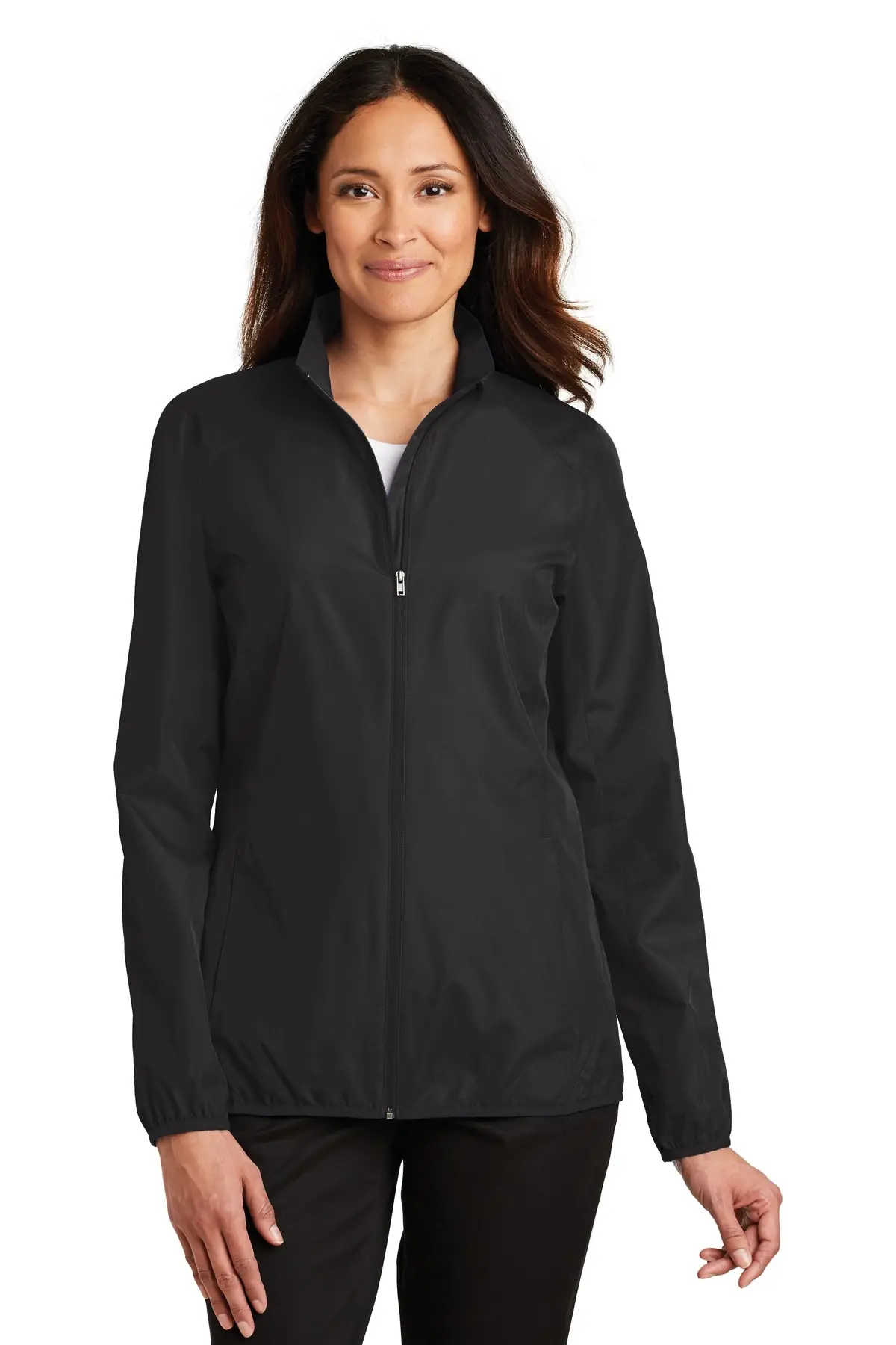 Port Authority Women's Zephyr Full-Zip Jacket. in Black