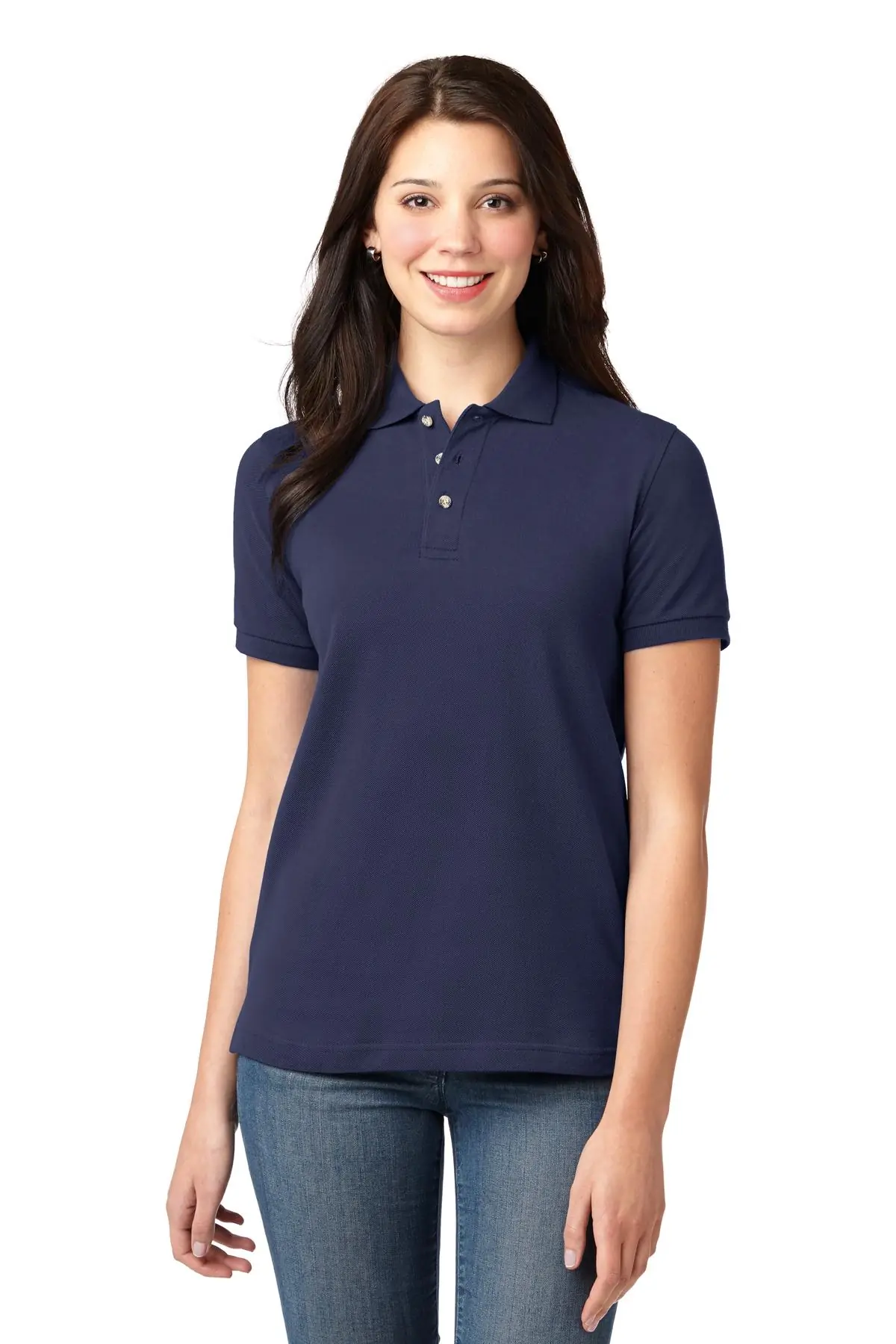 Port Authority Women's Heavyweight Cotton Pique Polo.