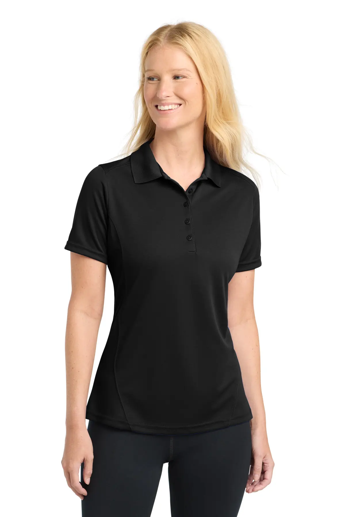 Sport-Tek Women's Dry Zone Raglan Accent Polo.