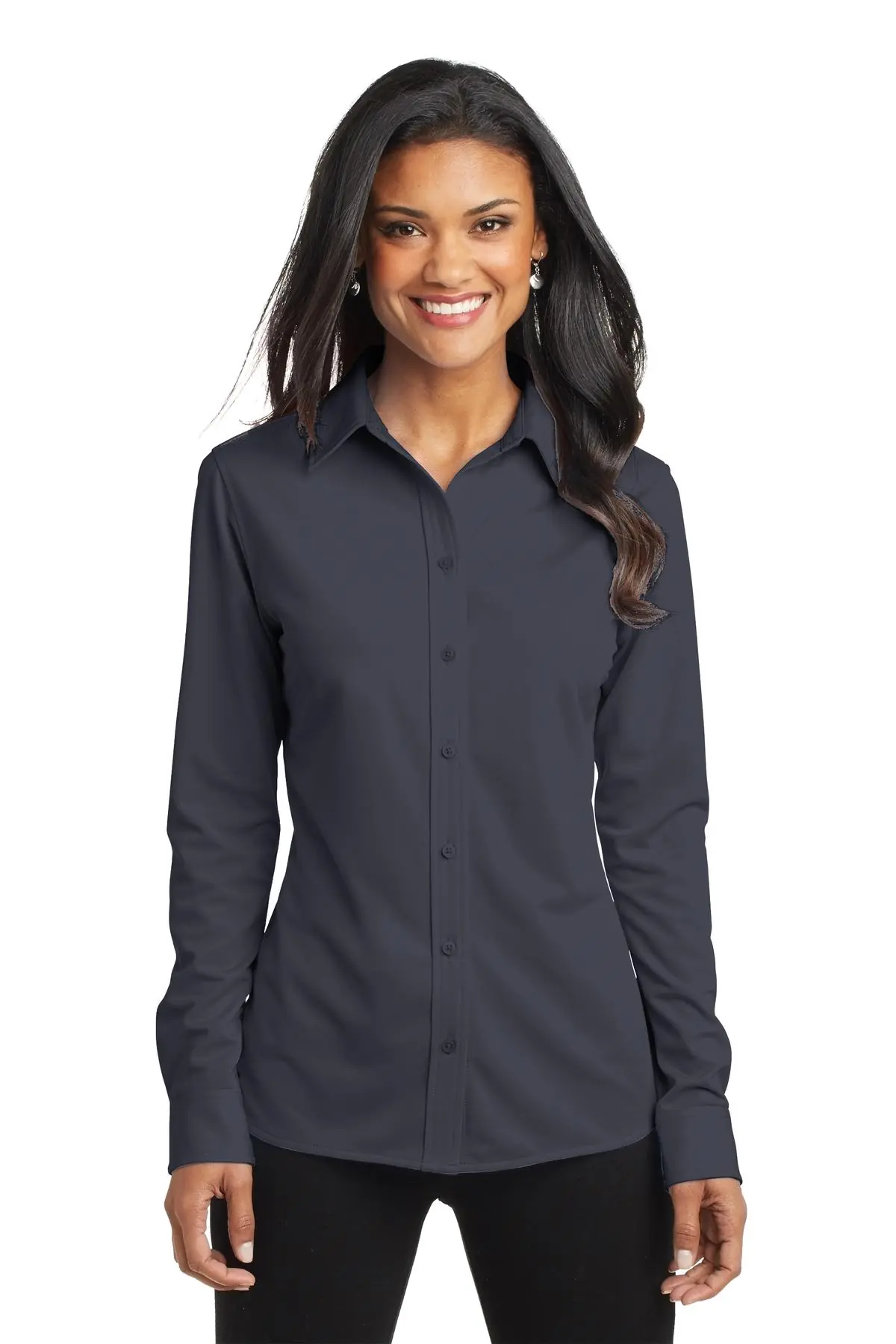 Port Authority Women's Dimension Knit Dress Shirt.