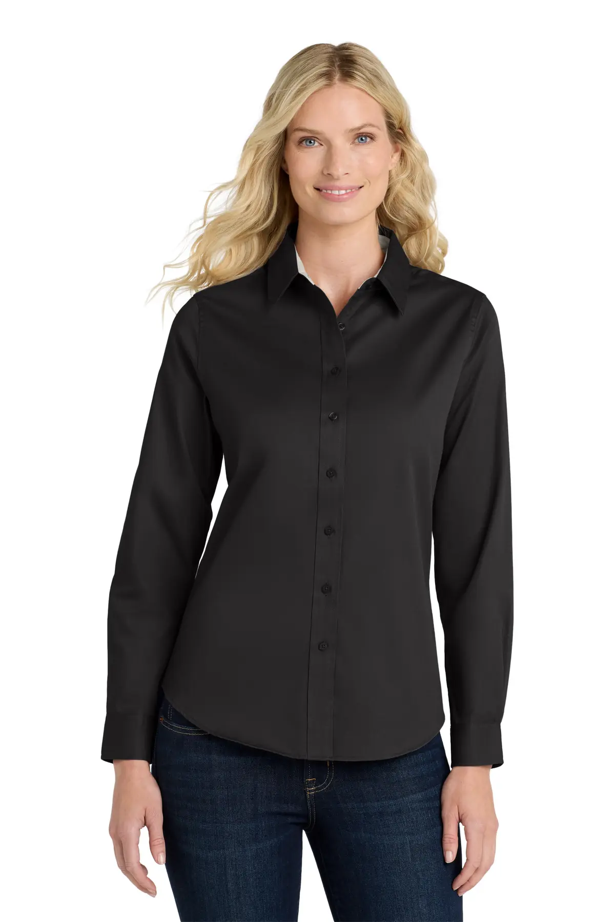 Port Authority Women's Long Sleeve Easy Care Shirt.