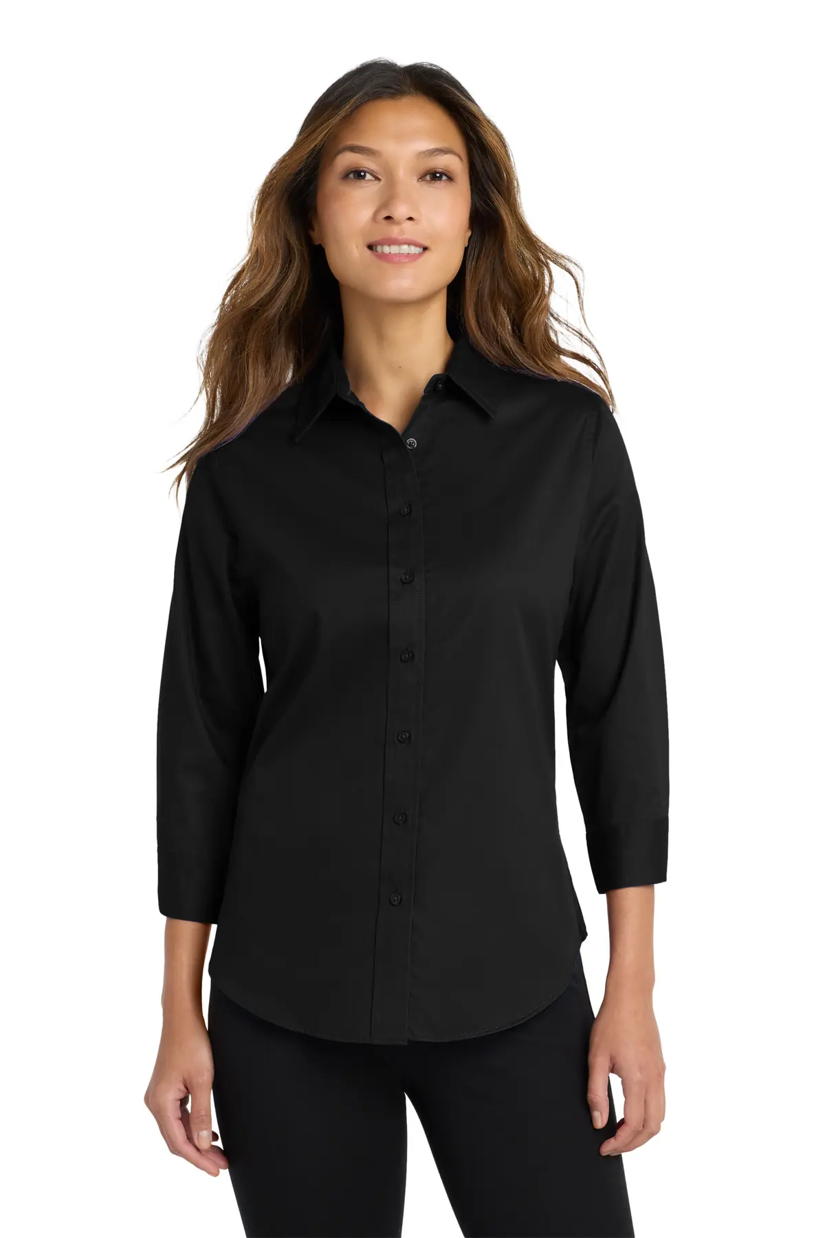 Port Authority Women's 3/4-Sleeve Easy Care Shirt.
