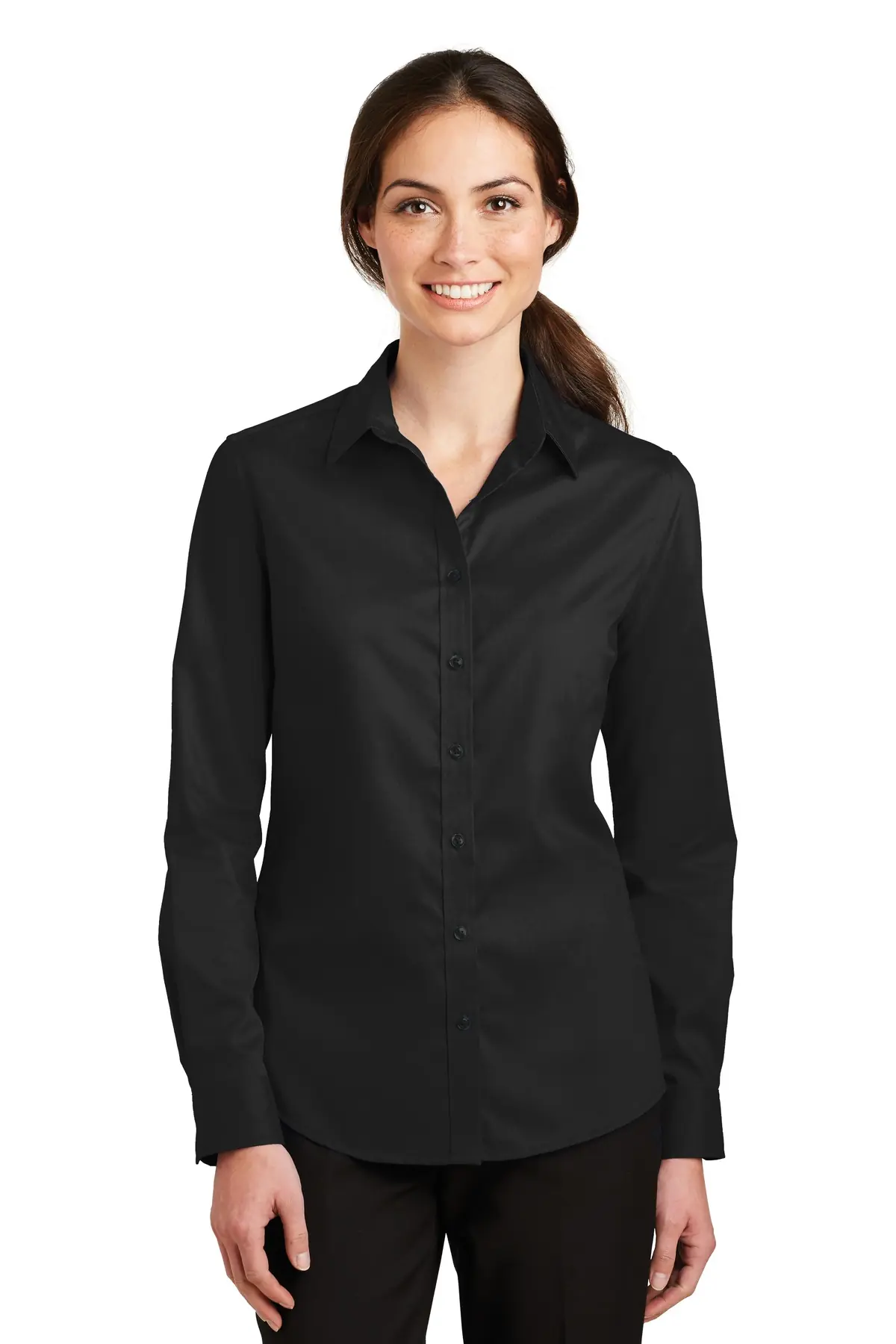 Port Authority Women's SuperPro Twill Shirt.