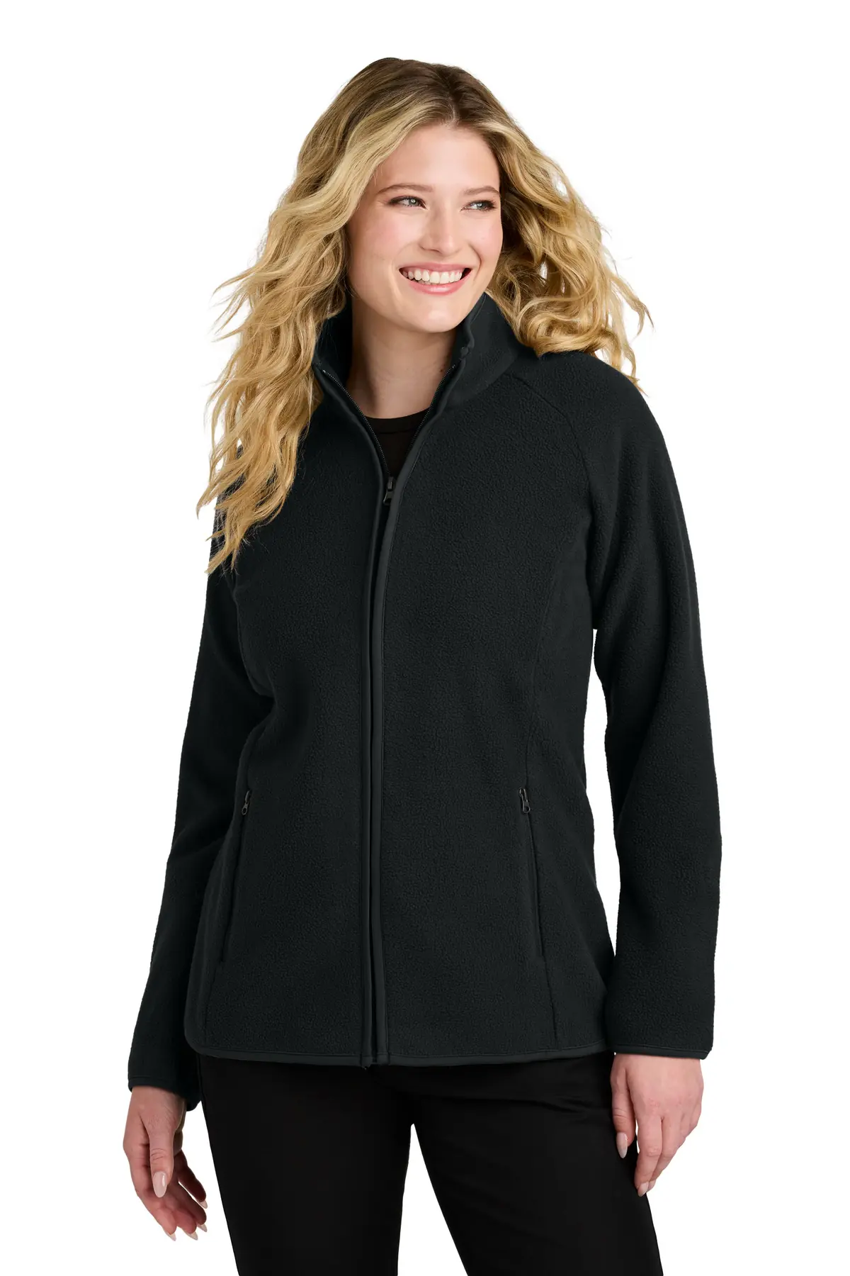 Port Authority Women's C-FREE Raglan Fleece in Deep Black