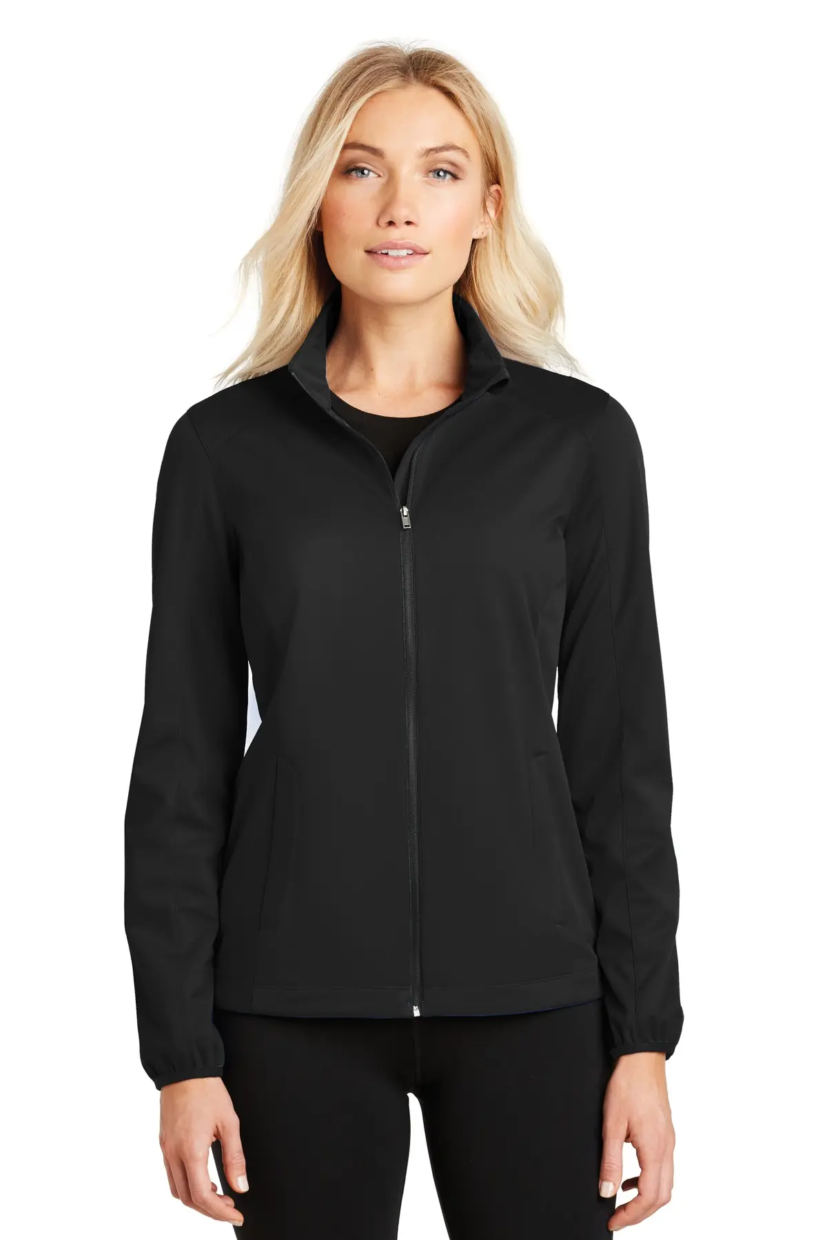 Port Authority Women's Active Soft Shell Jacket. in Deep Black