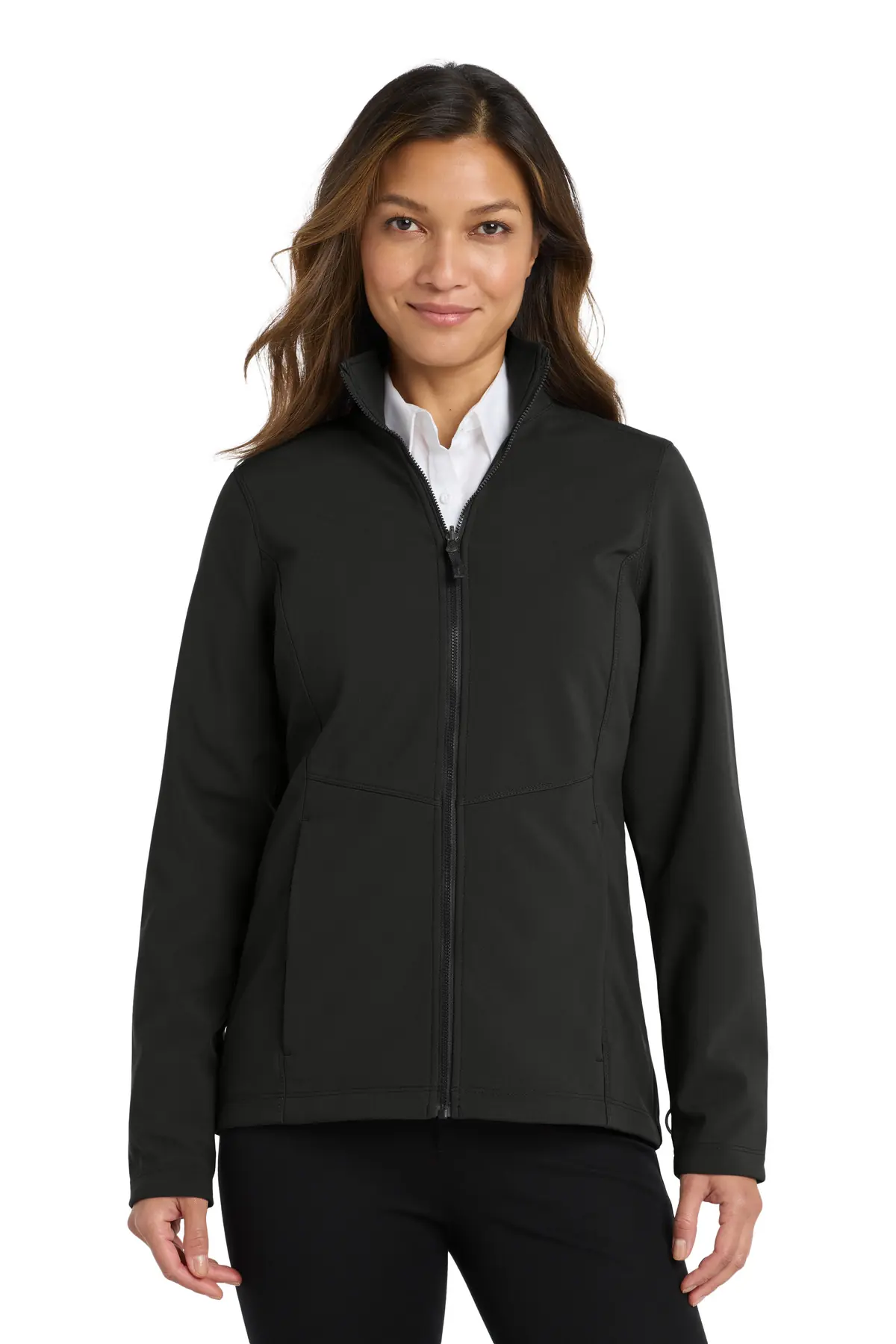 Port Authority Women's Collective Soft Shell Jacket. in Deep Black