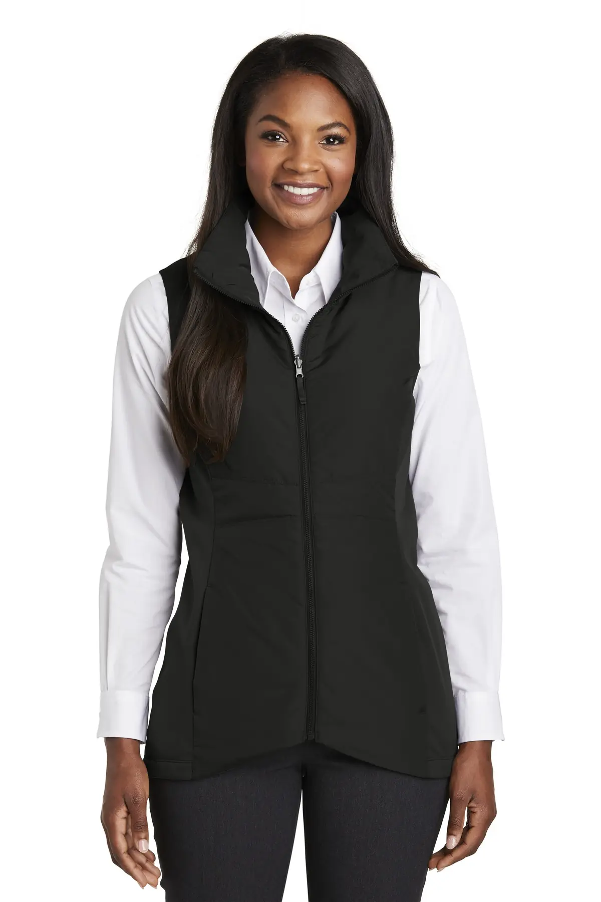 Port Authority Women's Collective Insulated Vest. in Deep Black