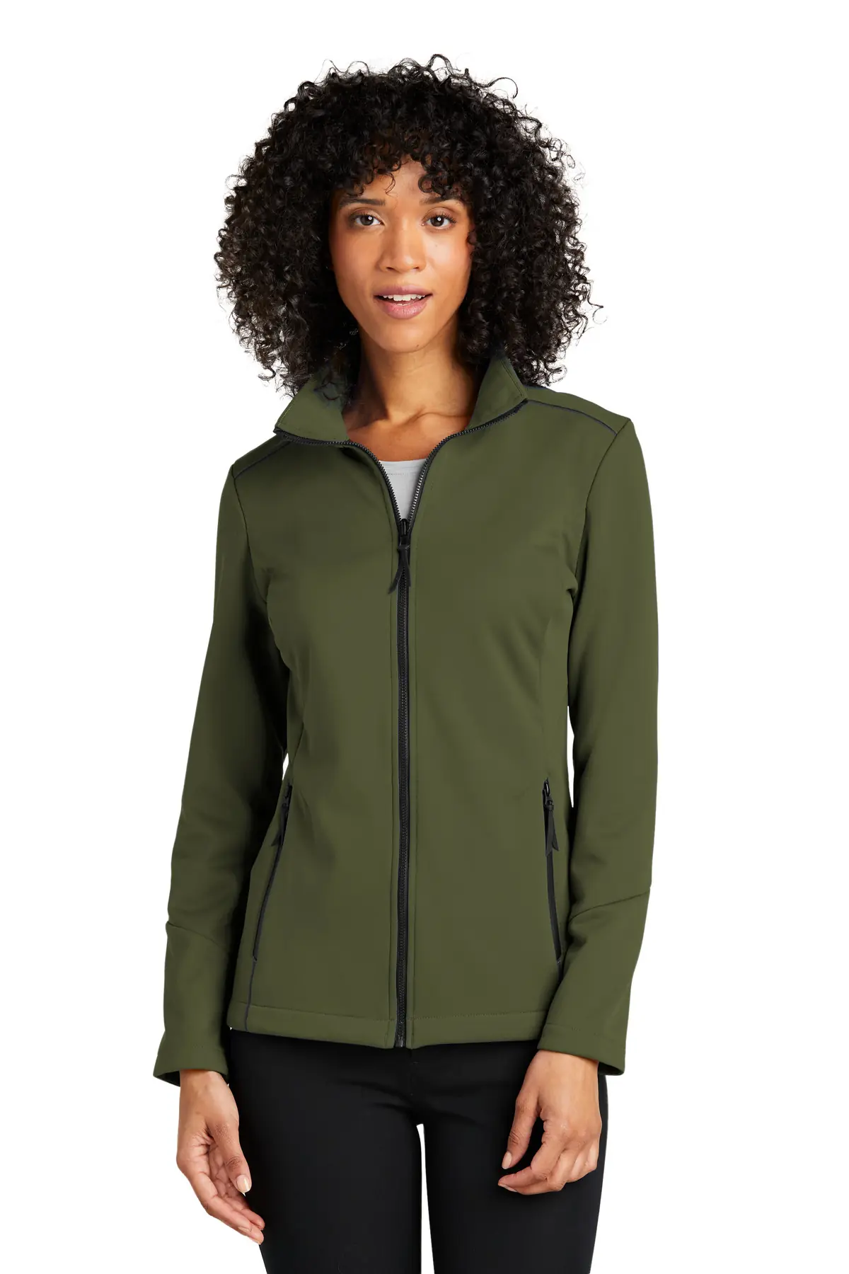 Port Authority Women's Collective Tech Soft Shell Jacket in Olive Green