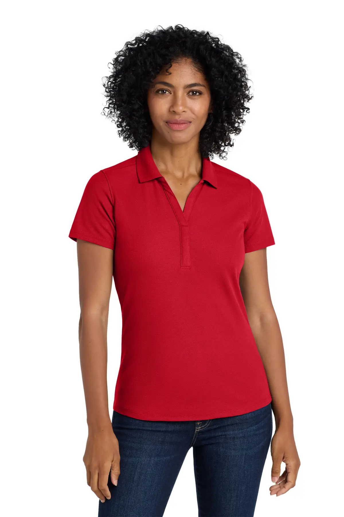 Port Authority Women's EZPerformance Pique Polo. in Apple Red