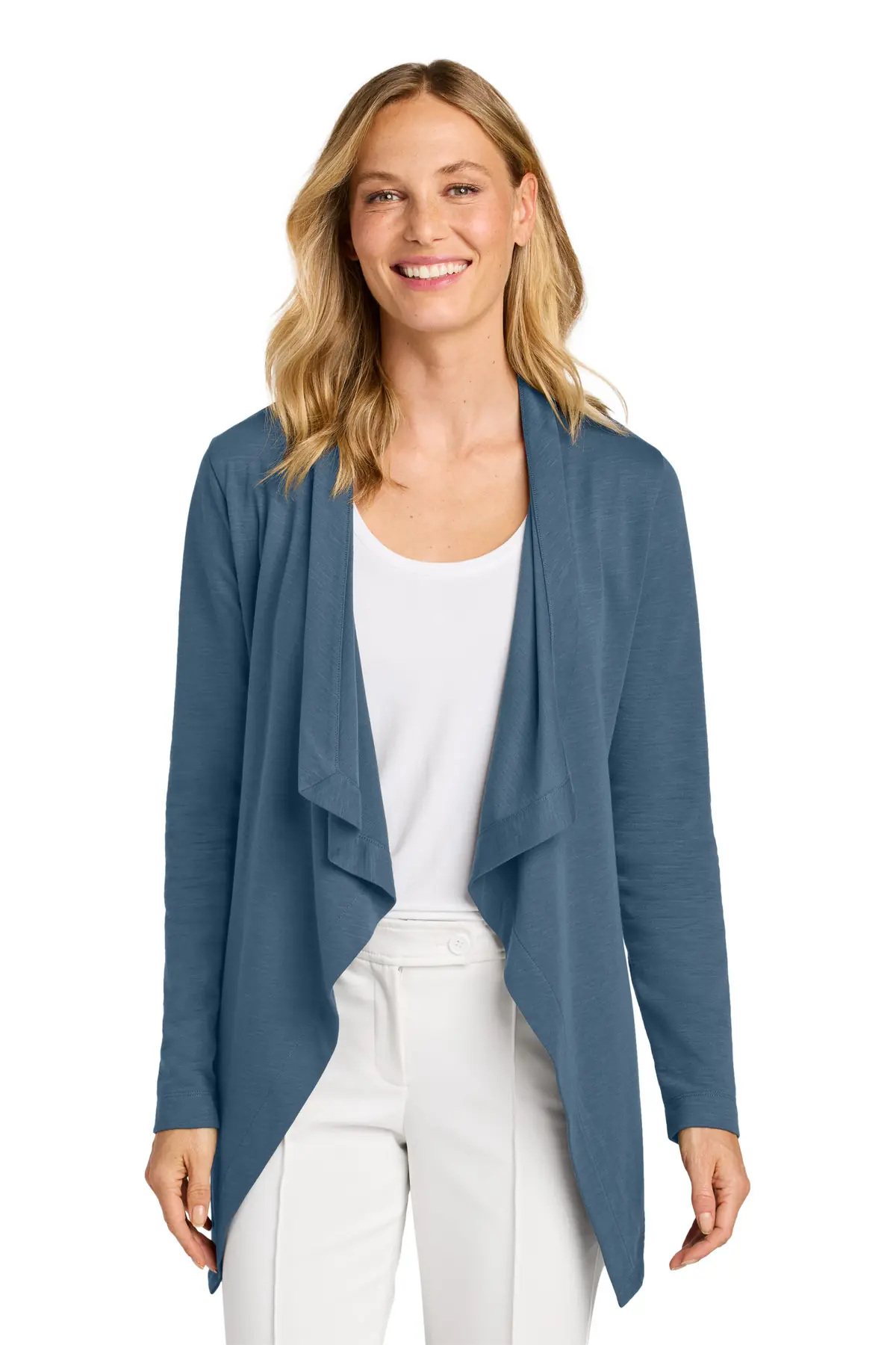Port Authority Women's Breakwater Open Cardigan in Dusk Blue