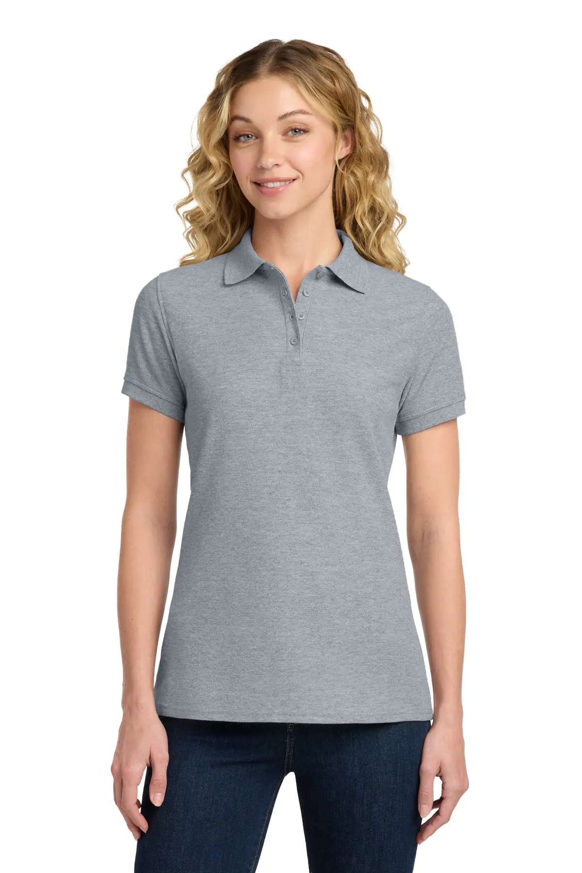 Port & Co Women's Core Blend Pique Polo.
