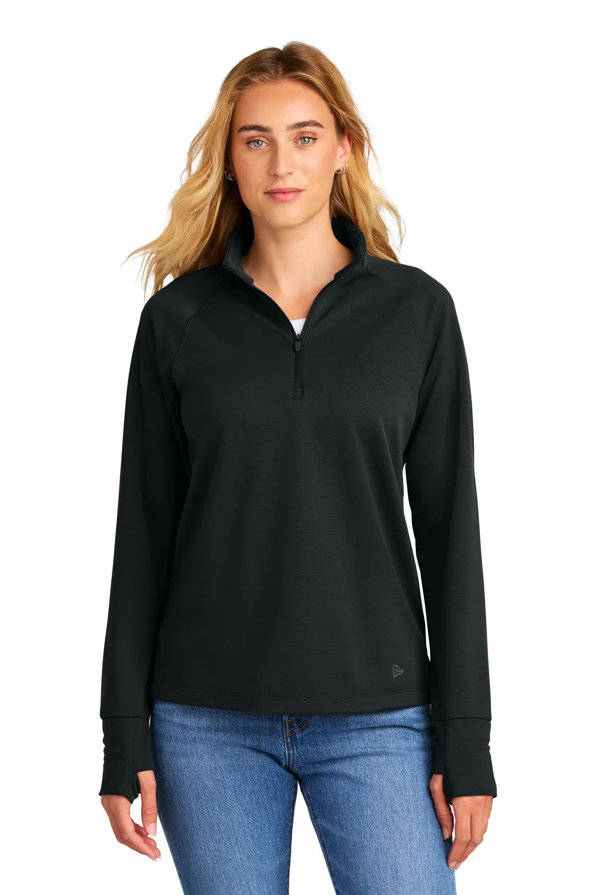 New Era Women's Stand Out 1/4-Zip in Black