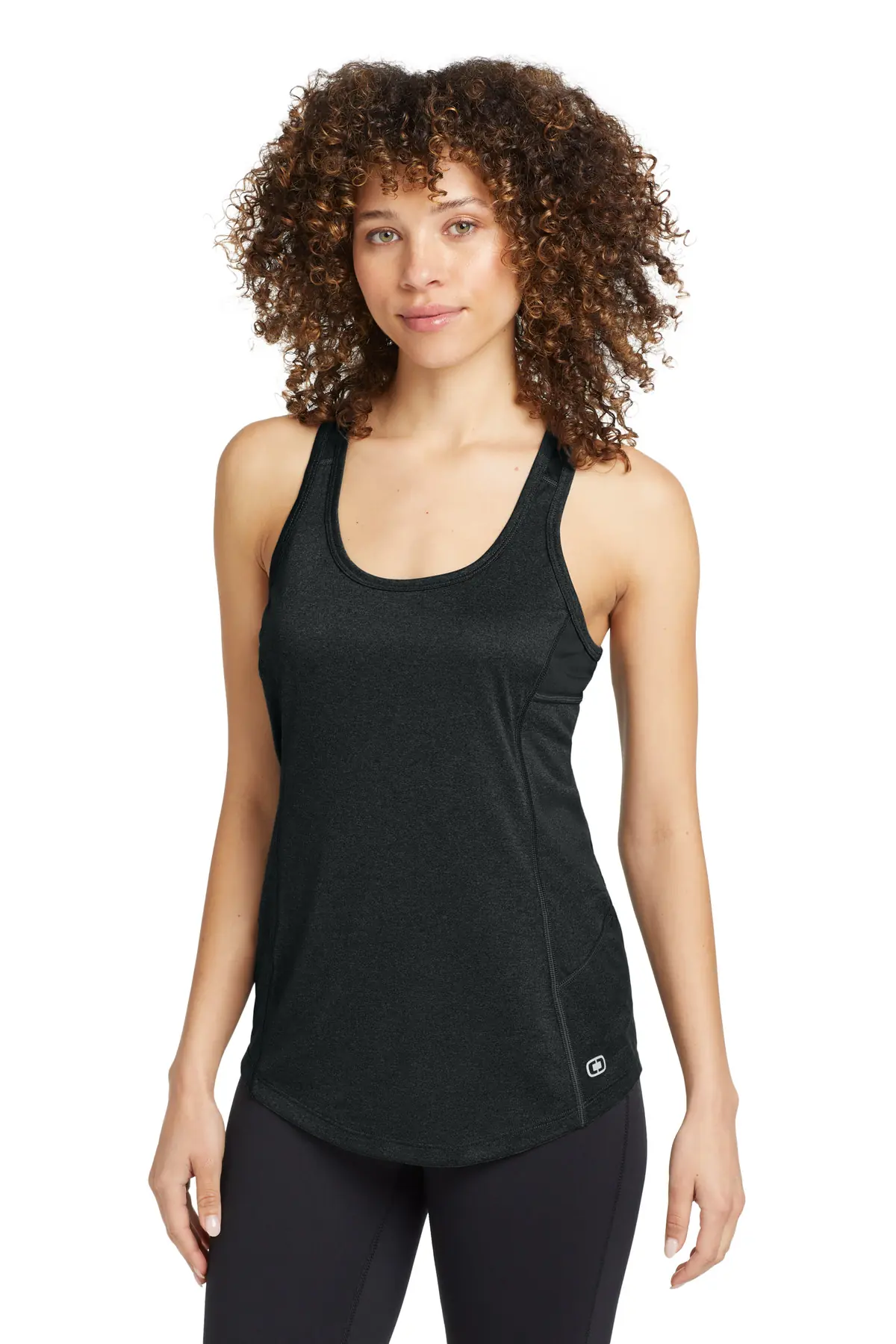 OGIO Women's Racerback Pulse Tank. in Blacktop