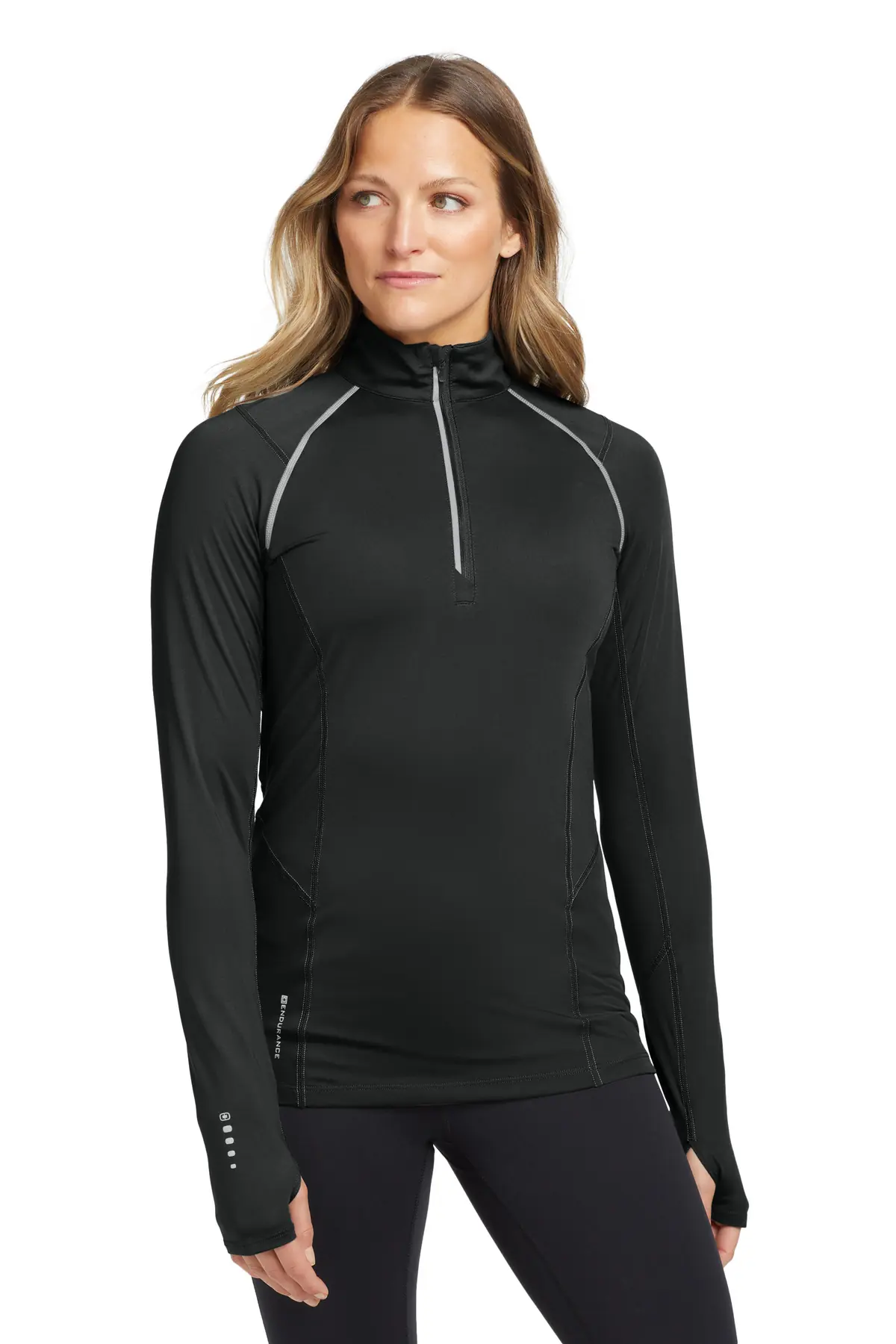 OGIO Women's Nexus 1/4-Zip Pullover. in Blacktop