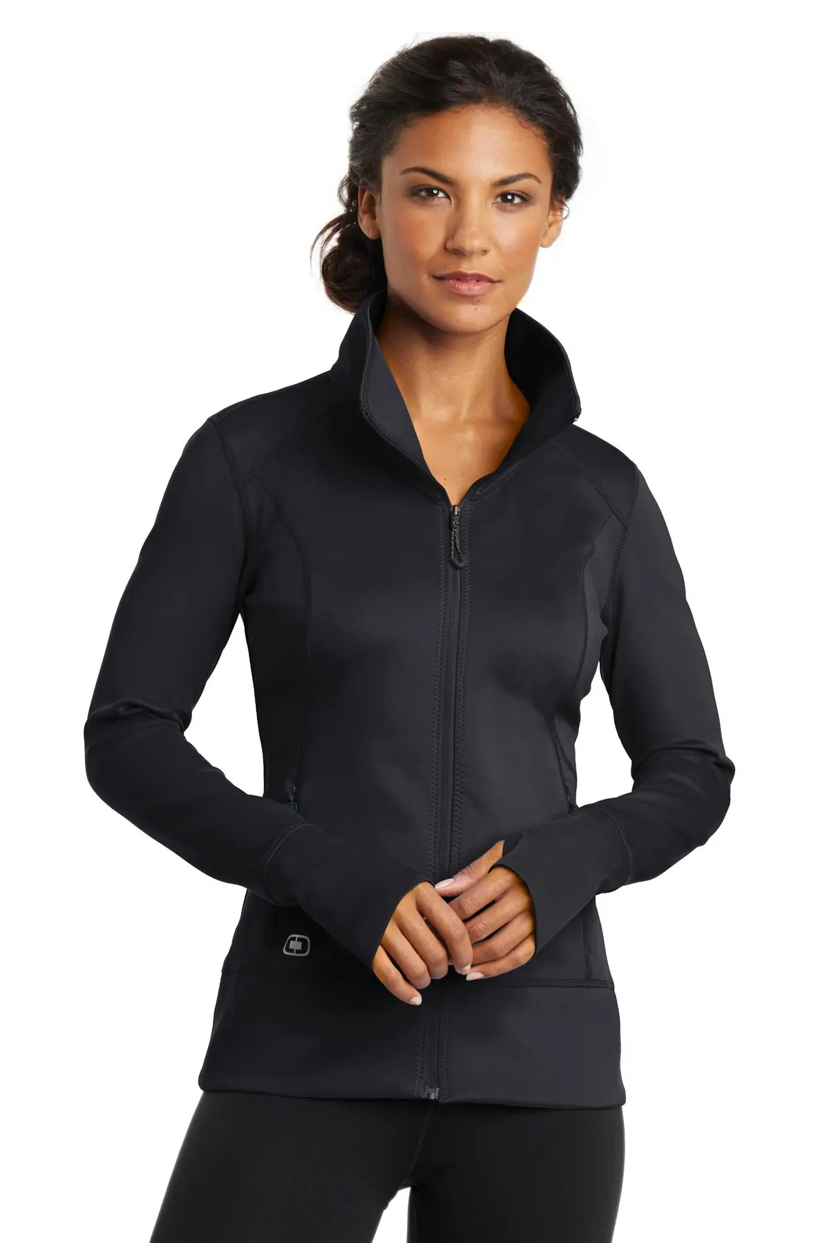 OGIO Women's Fulcrum Full-Zip. in Blacktop