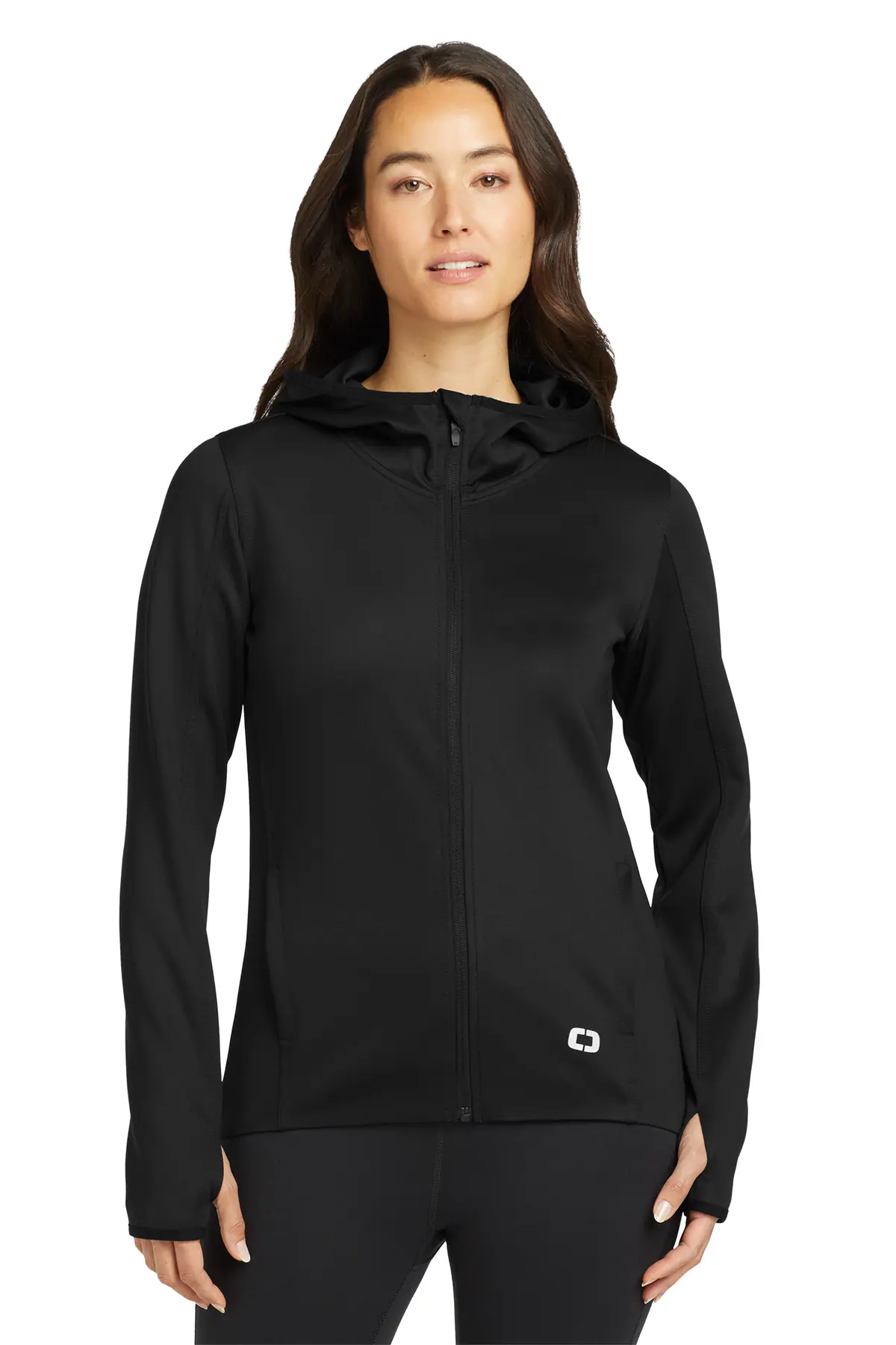OGIO Women's Stealth Full-Zip Jacket. in Blacktop