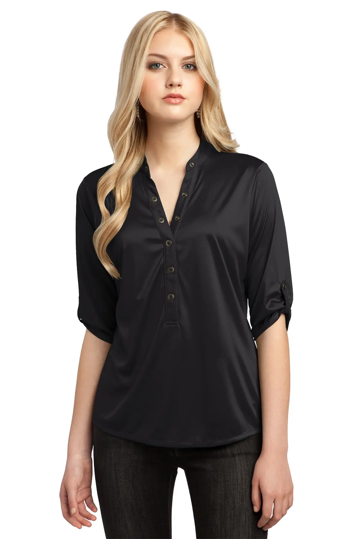 OGIO - Crush Henley. in Blacktop