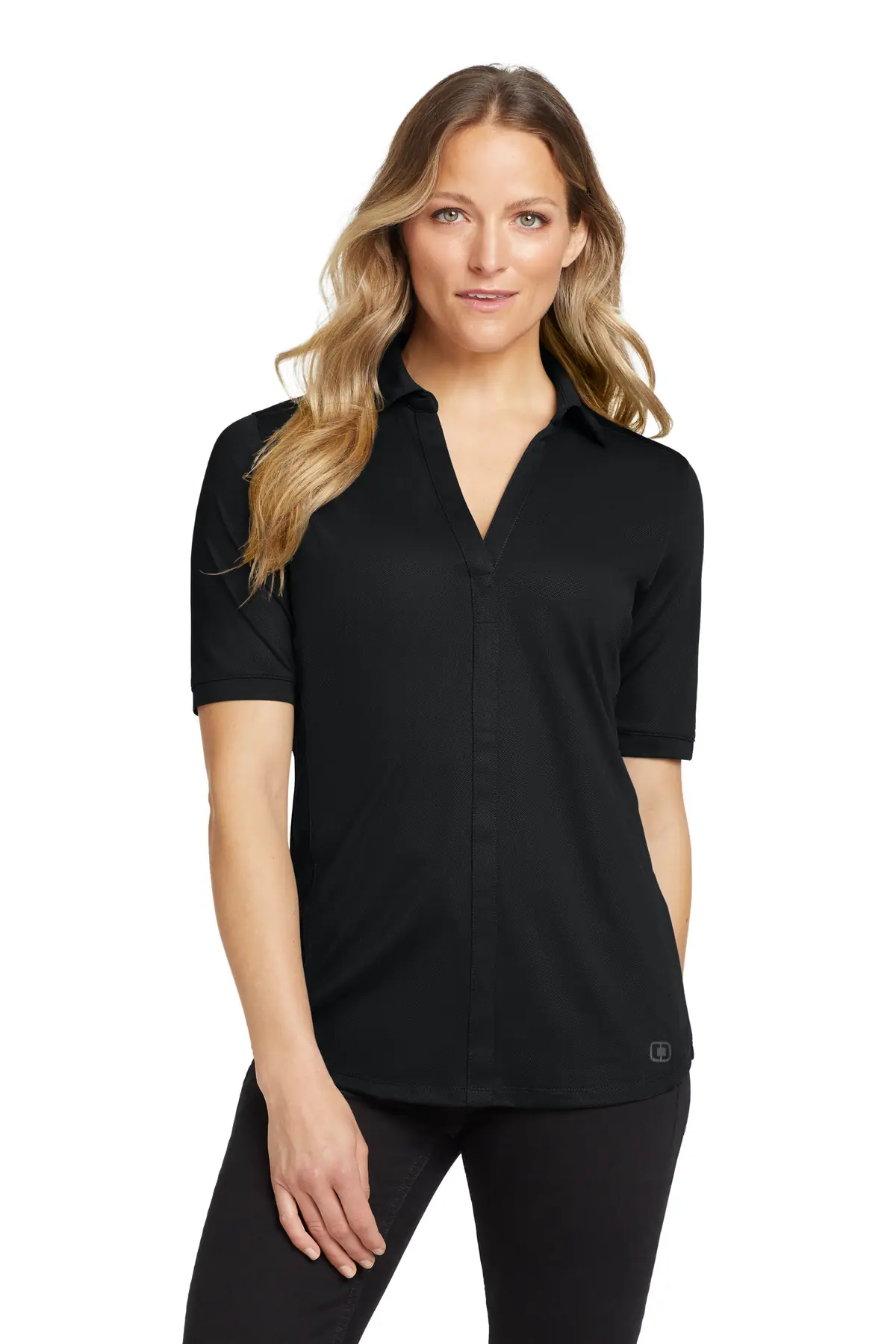 OGIO Women's Metro Polo. in Blacktop