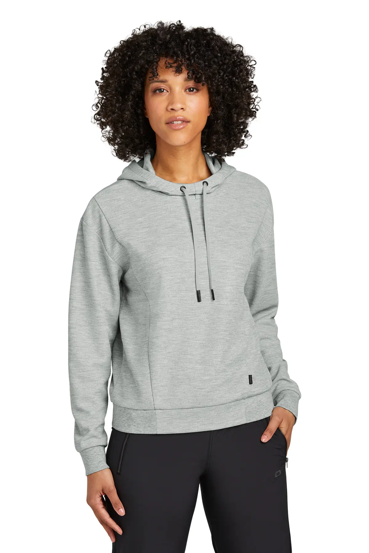 OGIO Women's Revive Hoodie in Light Heather Grey