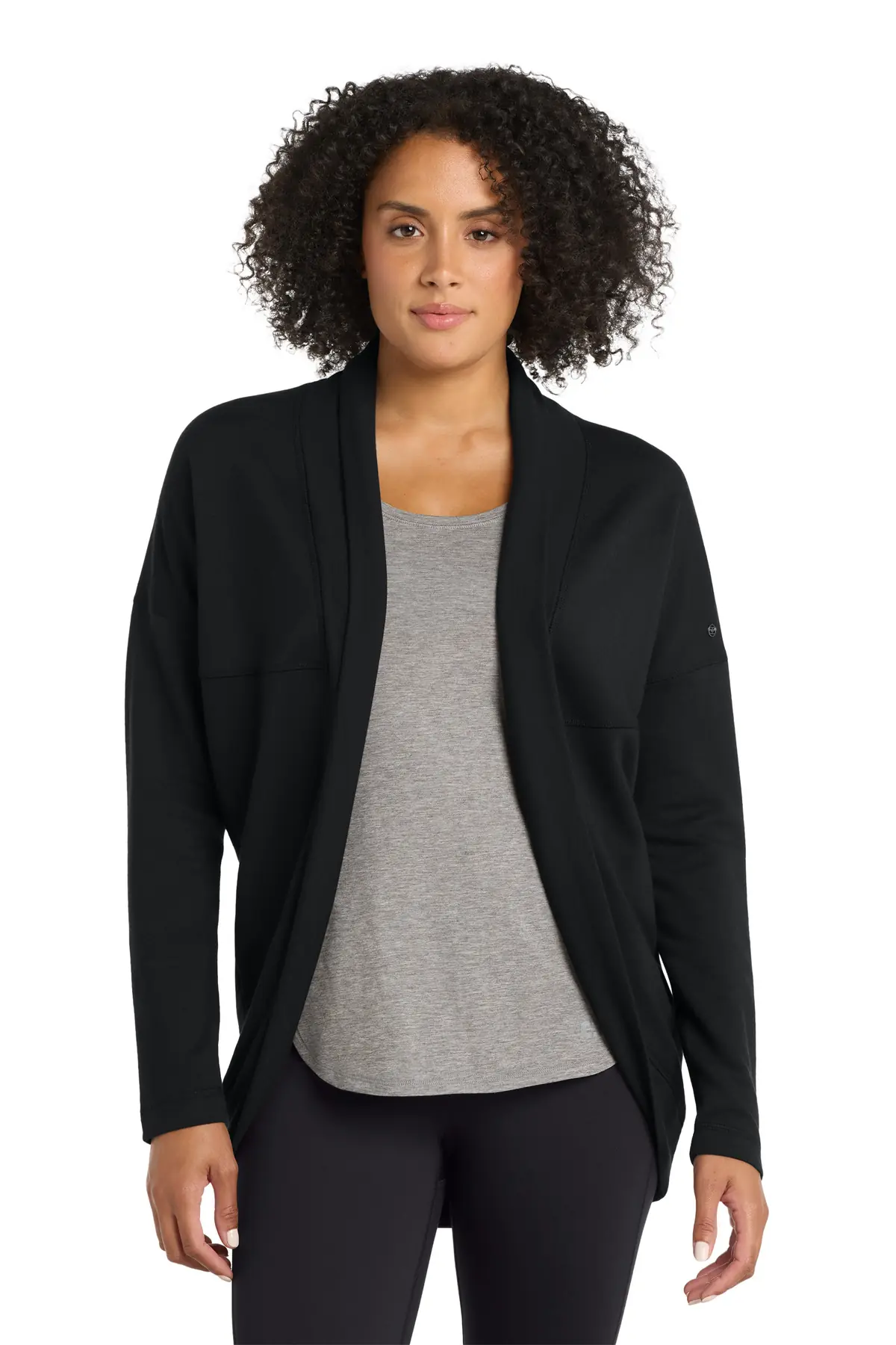 OGIO Women's Luuma Cocoon Fleece. in Blacktop