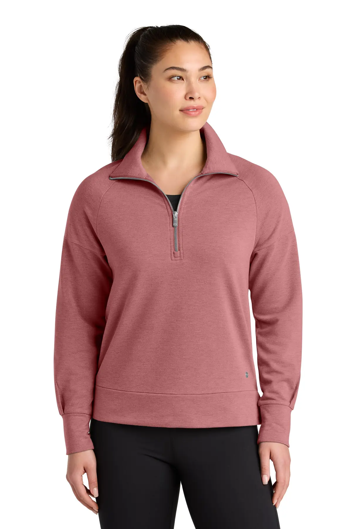 OGIO Women's Luuma 1/2-Zip in Desert Pink