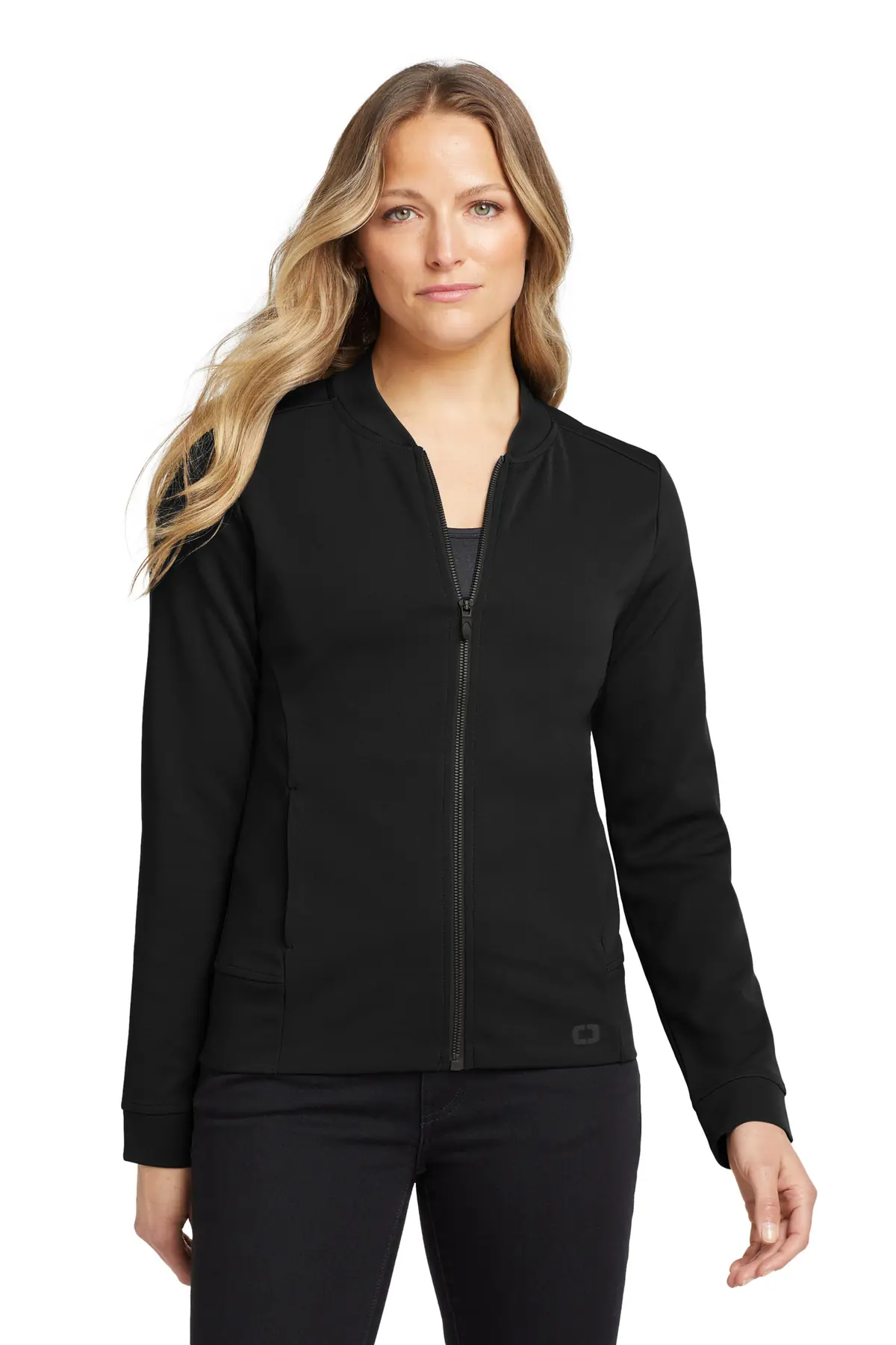 OGIO Women's Hinge Full-Zip. in Blacktop
