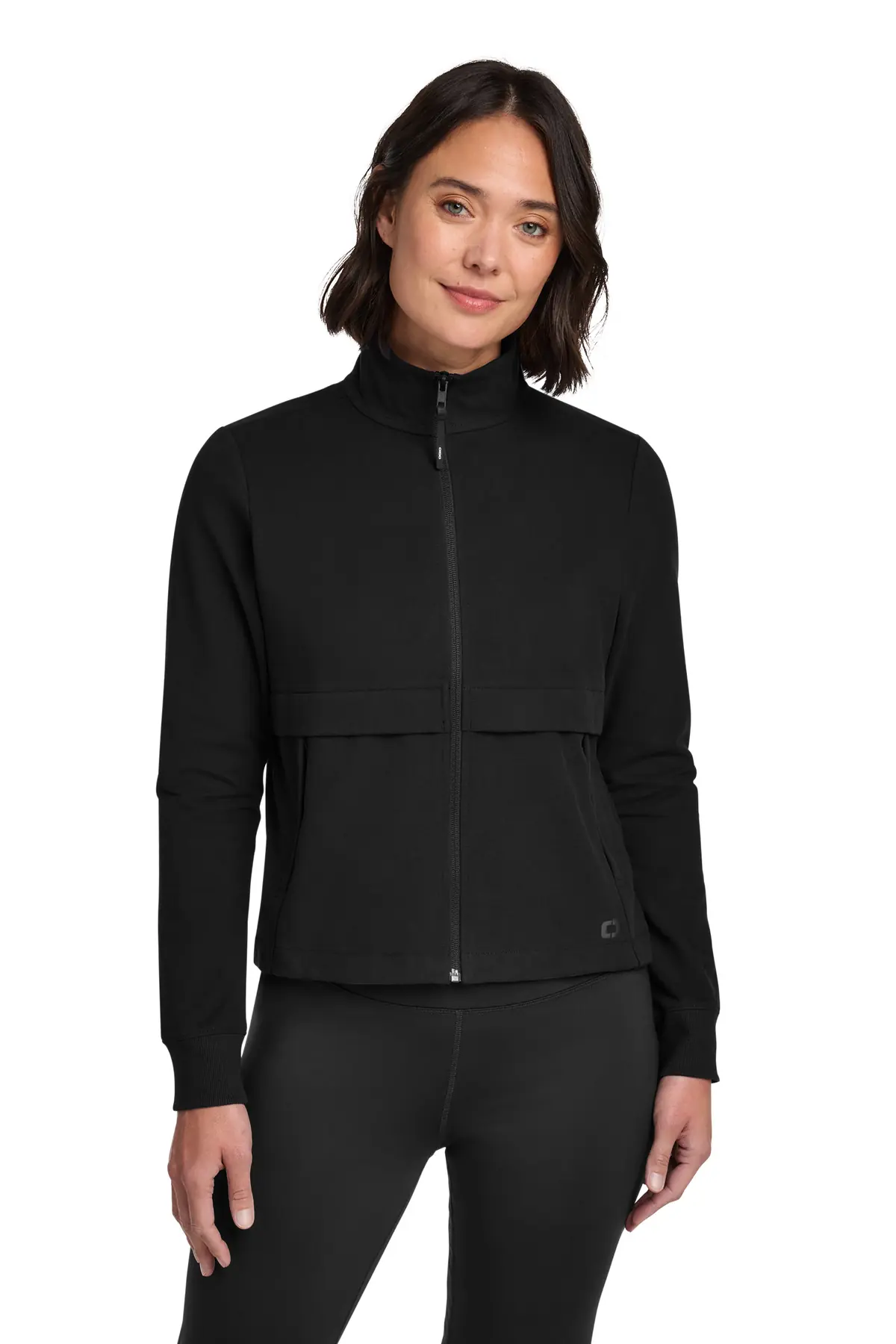 OGIO Women's Outstretch Full-Zip in Blacktop