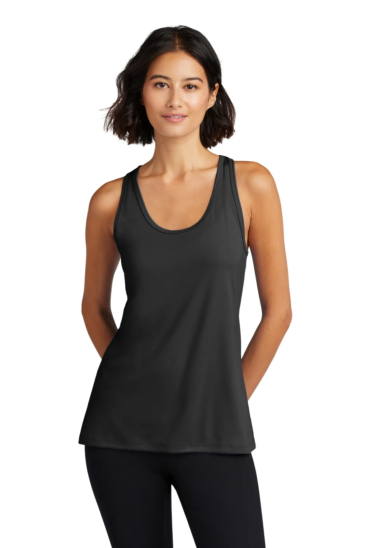 Port & Co Women's Performance Tank in Jet Black