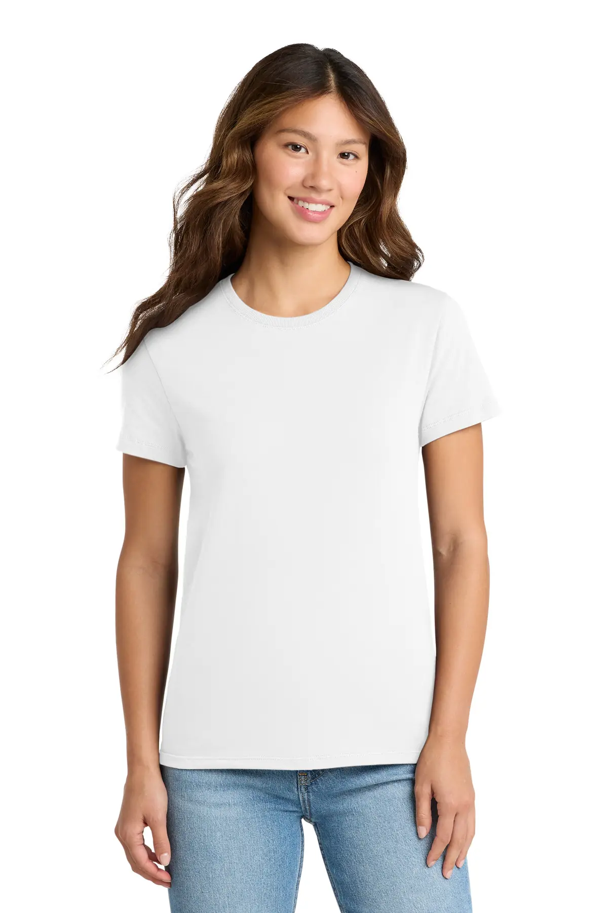Port & Co Women's Essential Tee. in White
