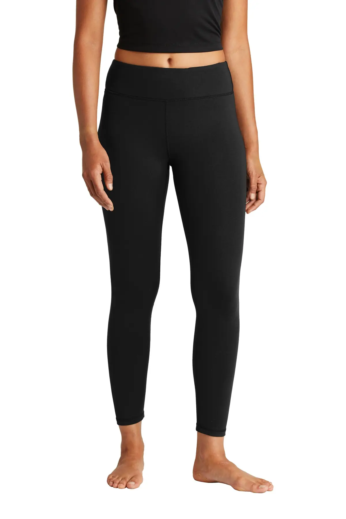 Sport-Tek Women's 7/8 Legging. in Black