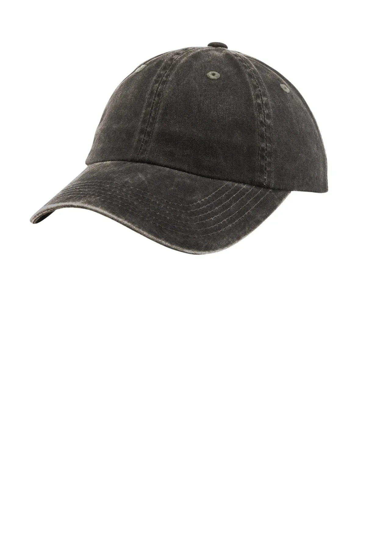 Port Authority Women's Garment-Washed Cap. in Black