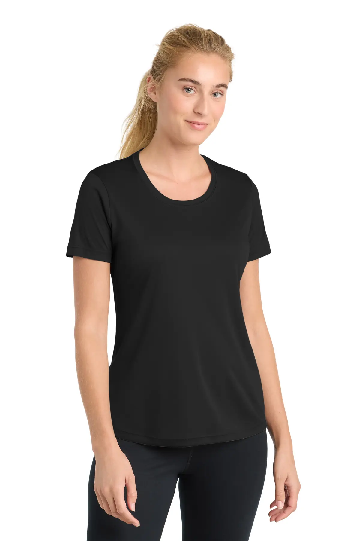 Sport-Tek Women's PosiCharge Competitor Tee. in Black