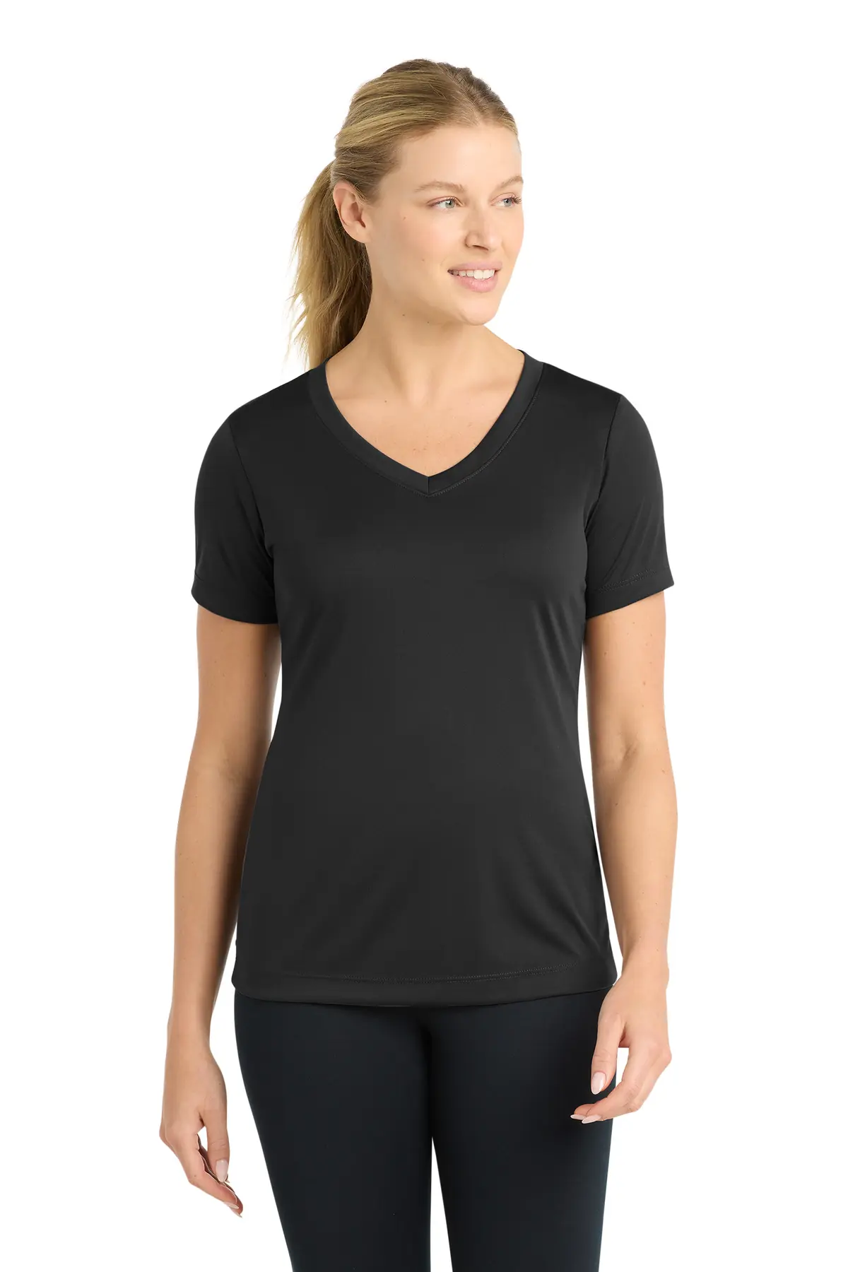 Sport-Tek Women's PosiCharge Competitor V-Neck Tee.