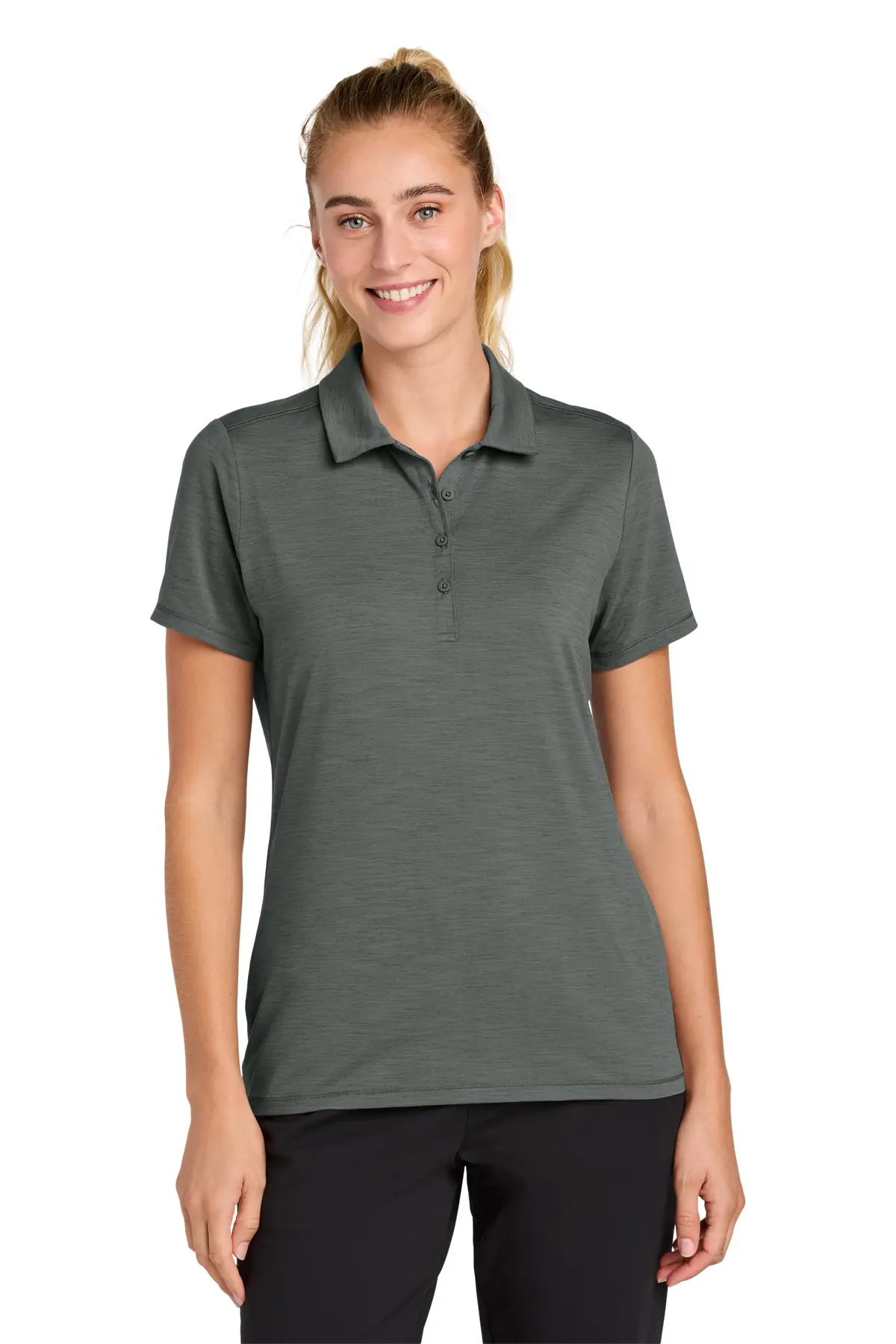 Sport-Tek Women's Versa Polo in Shadow Grey