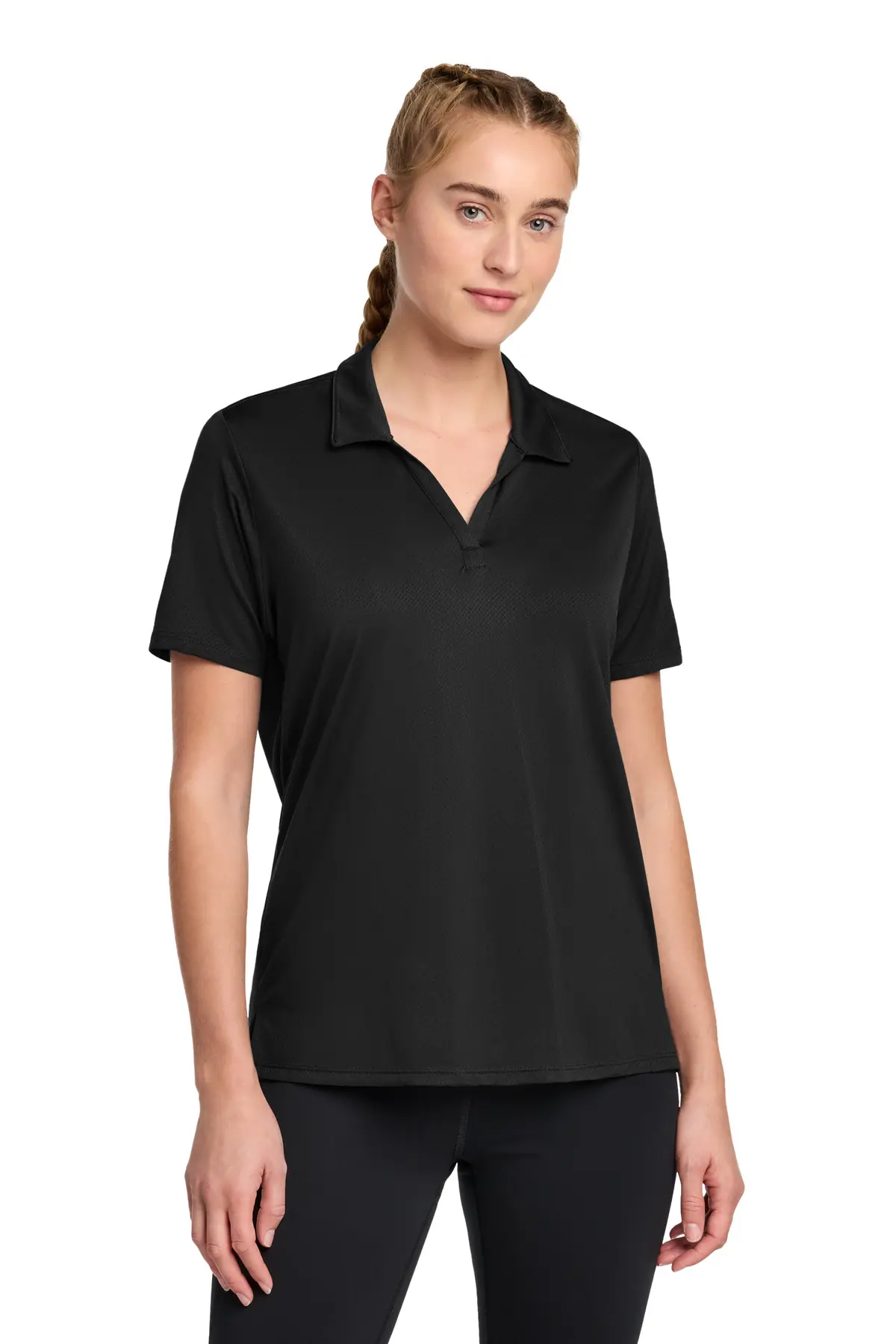 Sport-Tek Women's Sideline Polo in Black