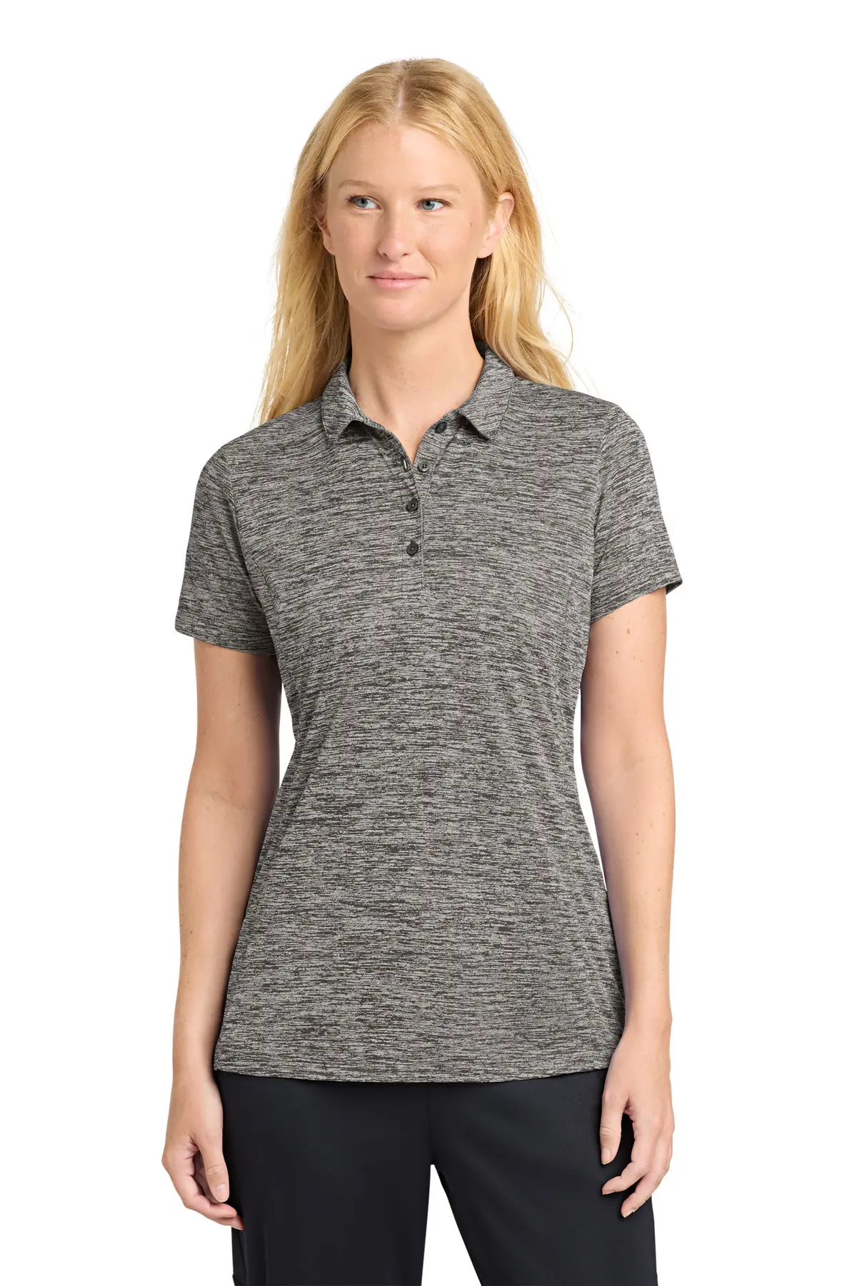 Sport-Tek Women's PosiCharge Electric Heather Polo.