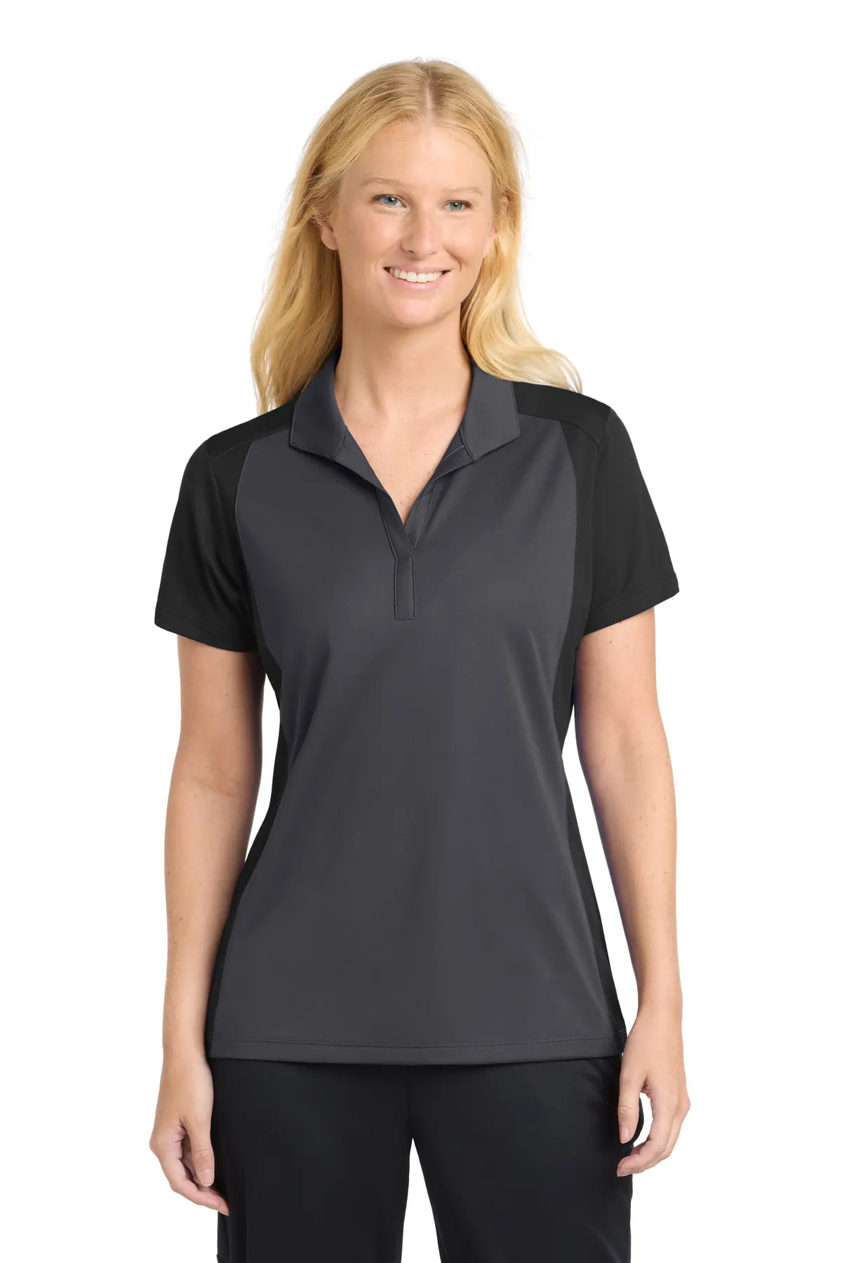 Sport-Tek Women's Colorblock Micropique Sport-Wick Polo.