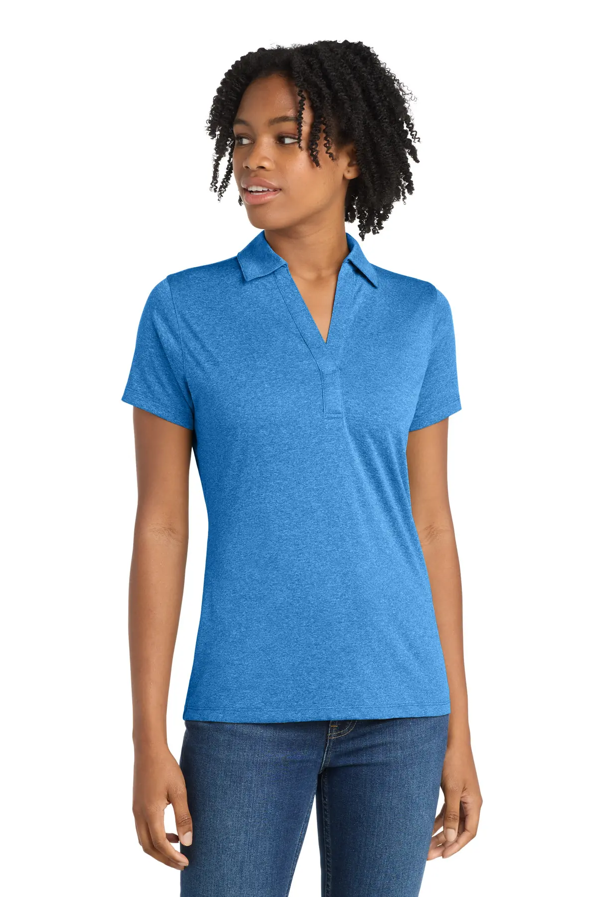 Sport-Tek Women's Heather Contender Polo.