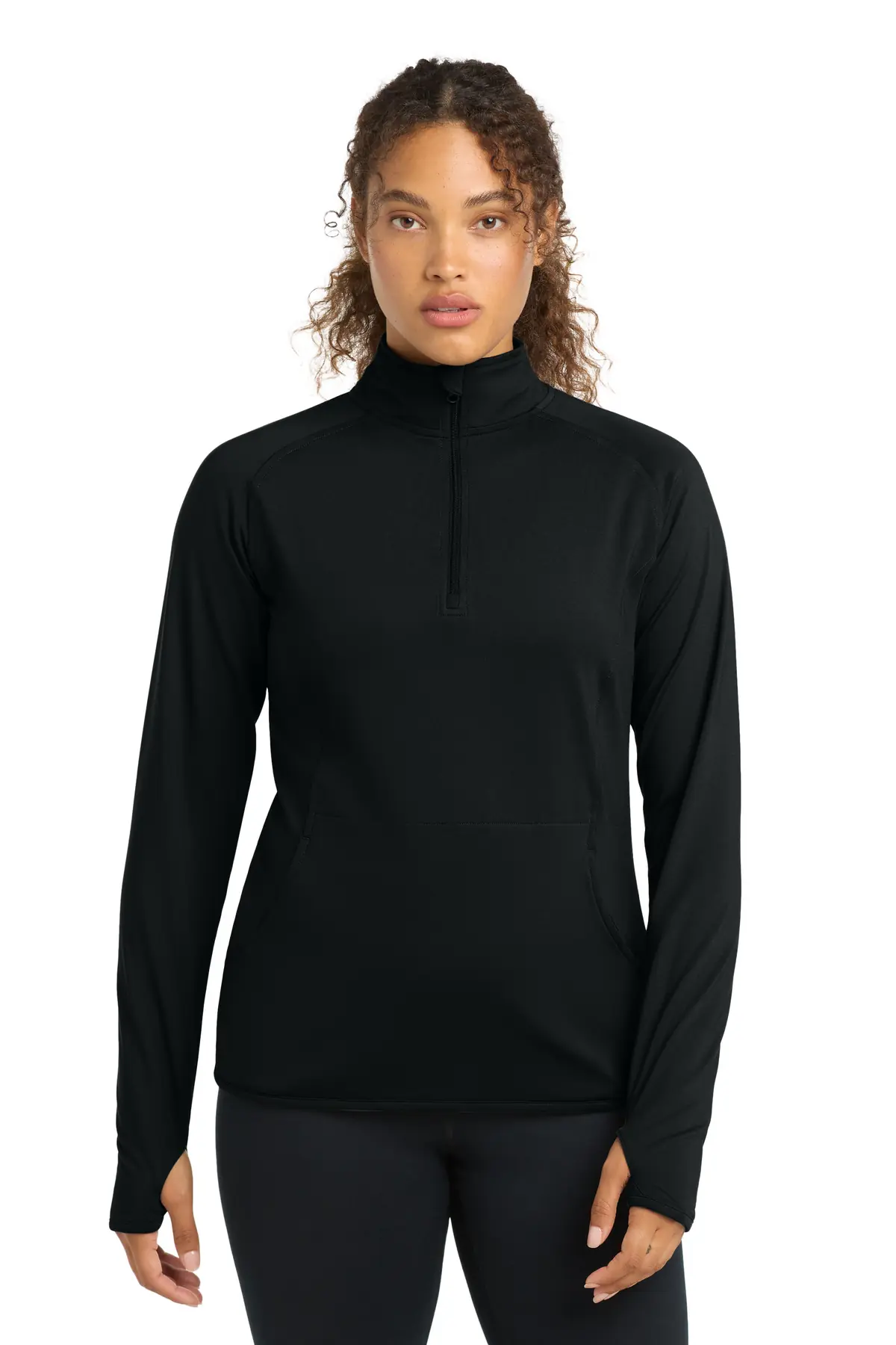 Sport-Tek Women's Sport-Wick Stretch 1/4-Zip Pullover.