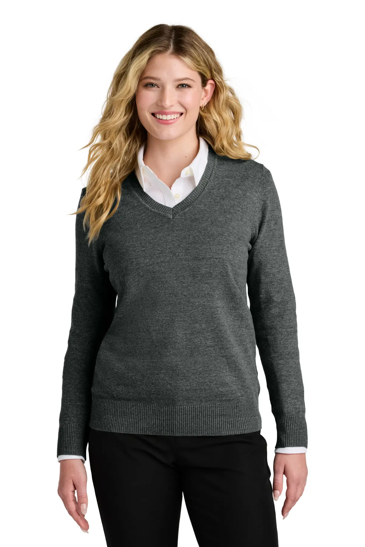 Port Authority Women's Easy Care V-Neck Sweater