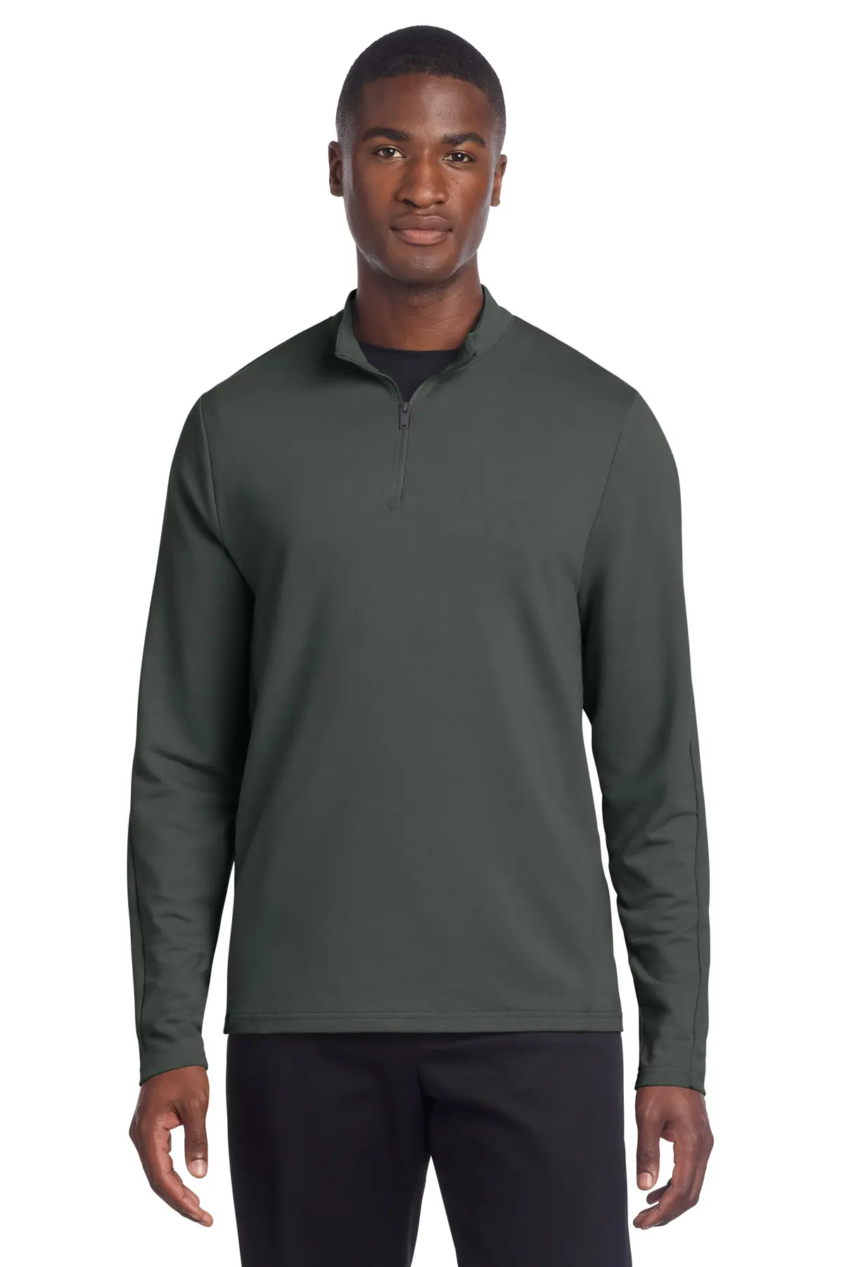 Mercer+Mettle Stretch 1/4-Zip Pullover in Anchor Grey