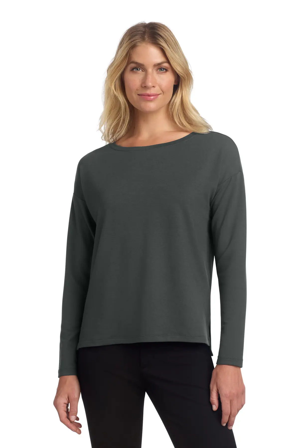 Mercer+Mettle Women's Stretch Drop Shoulder Pullover in Anchor Grey