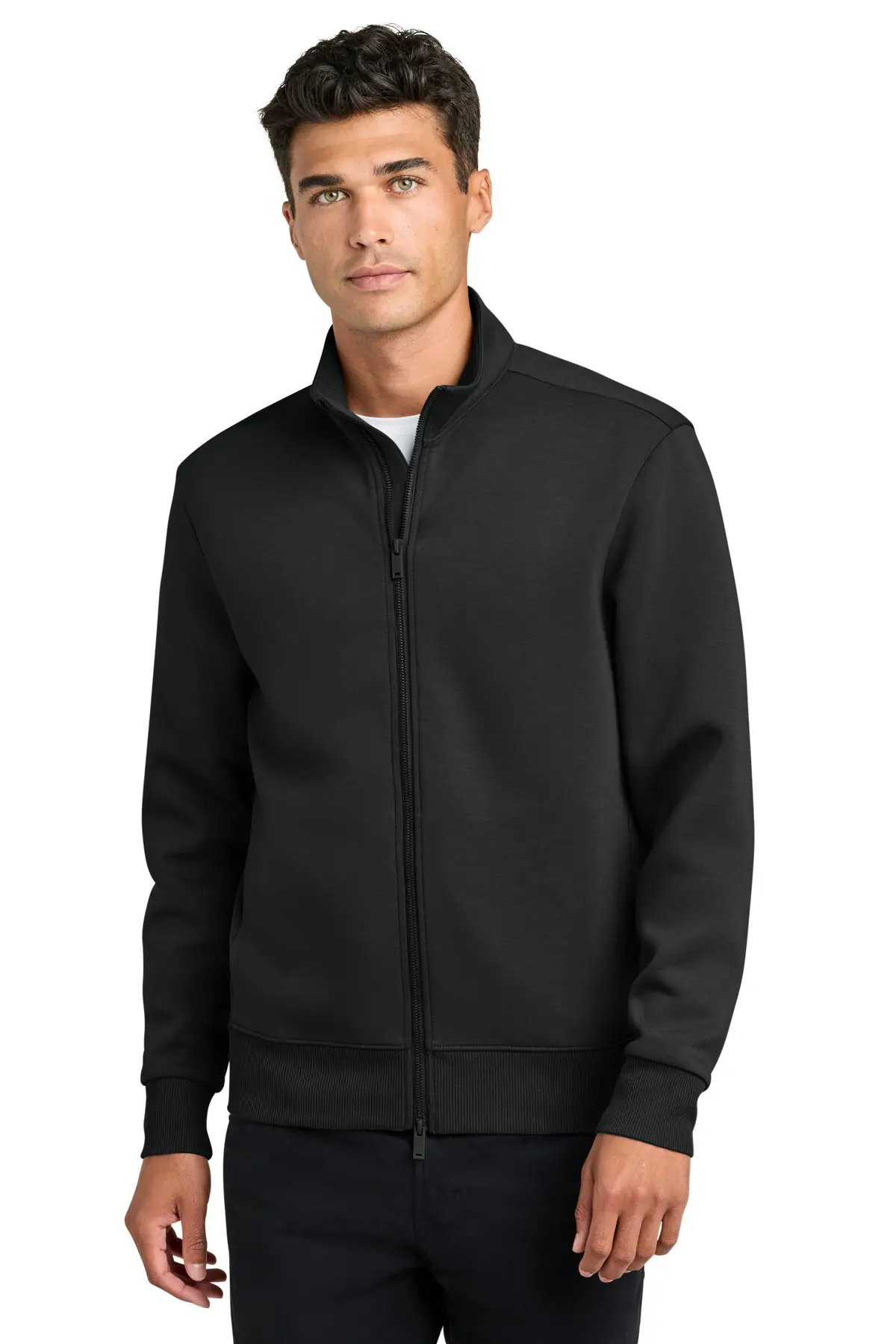 Mercer+Mettle Soft Spacer Full-Zip in Deep Black