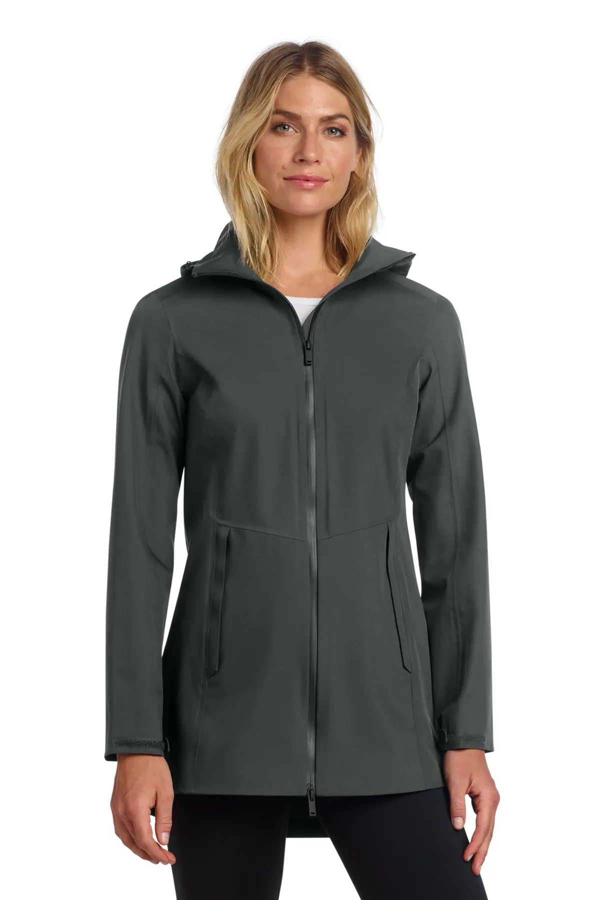 Mercer+Mettle Women's Waterproof Rain Shell in Anchor Grey