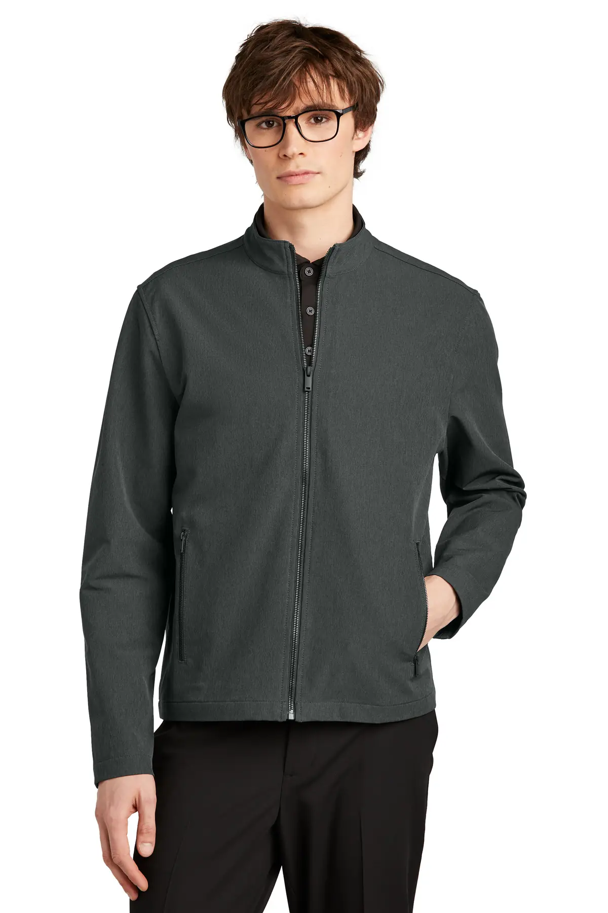 Mercer+Mettle Stretch Soft Shell Jacket in Anchor Grey Heather