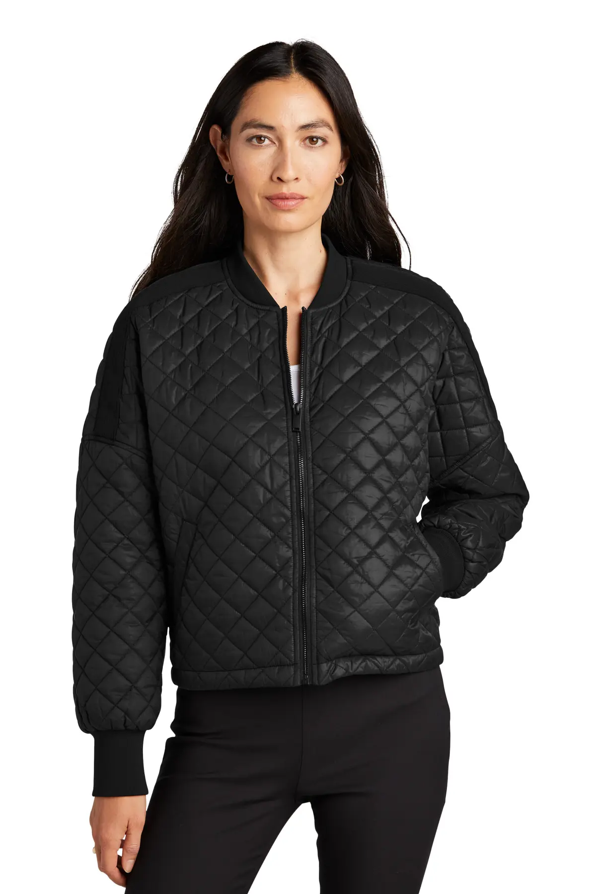 Mercer+Mettle Women's Boxy Quilted Jacket in Deep Black
