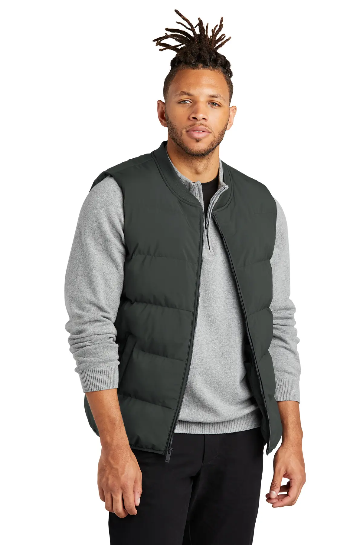 Mercer+Mettle Puffy Vest in Anchor Grey